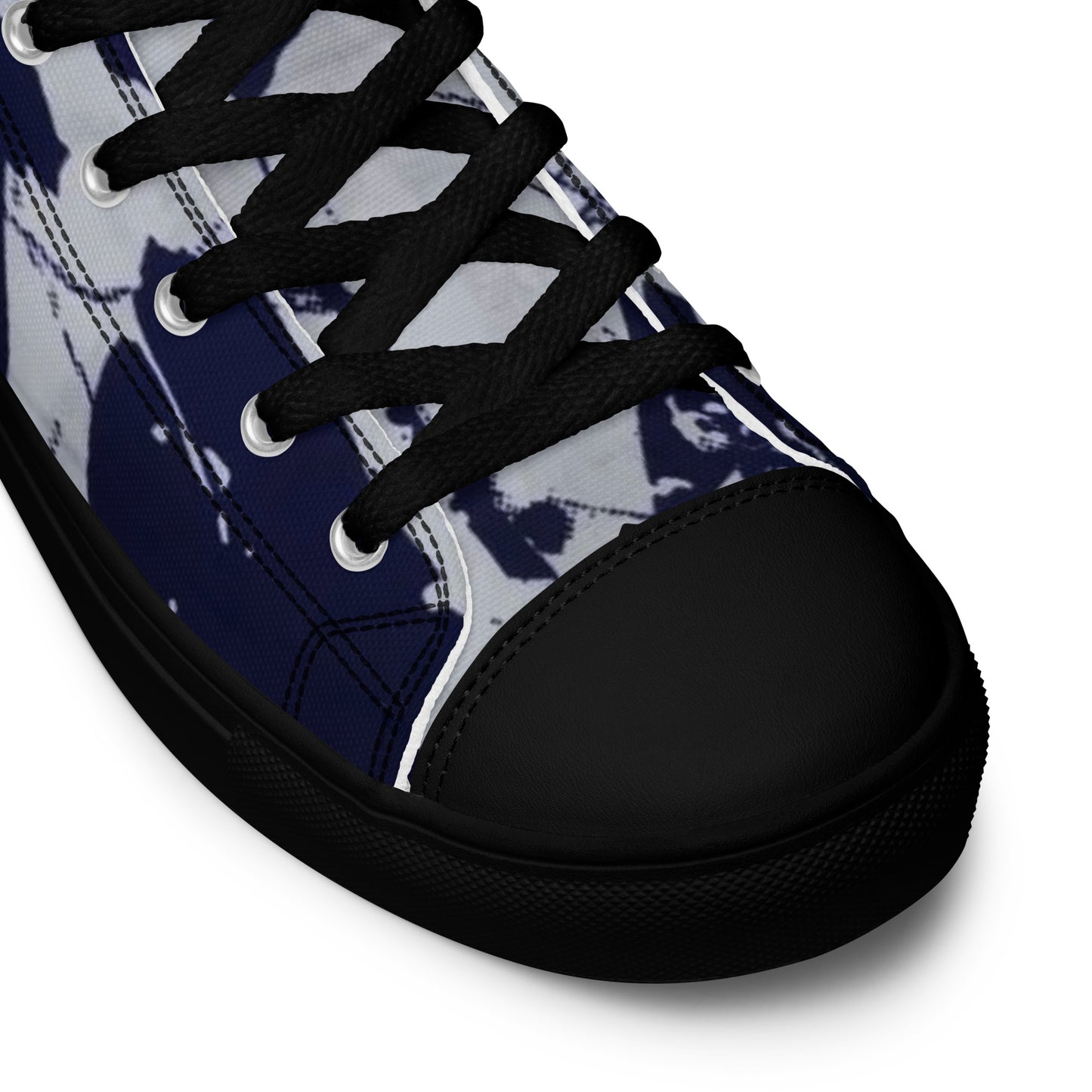 Indigo Adire Women’s high top canvas shoes