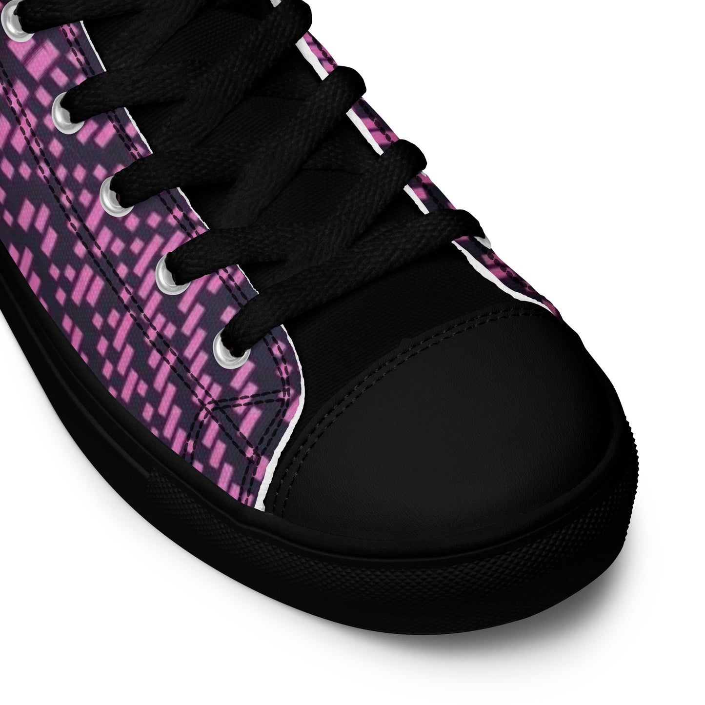 Pink Aztec Women’s high top canvas shoes