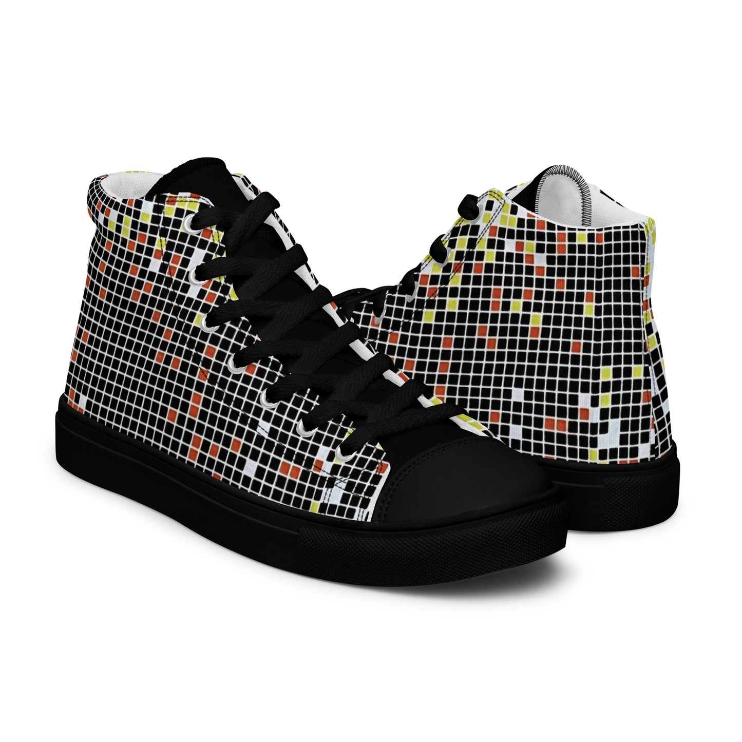 Graphic Aztec Women’s high top canvas shoes