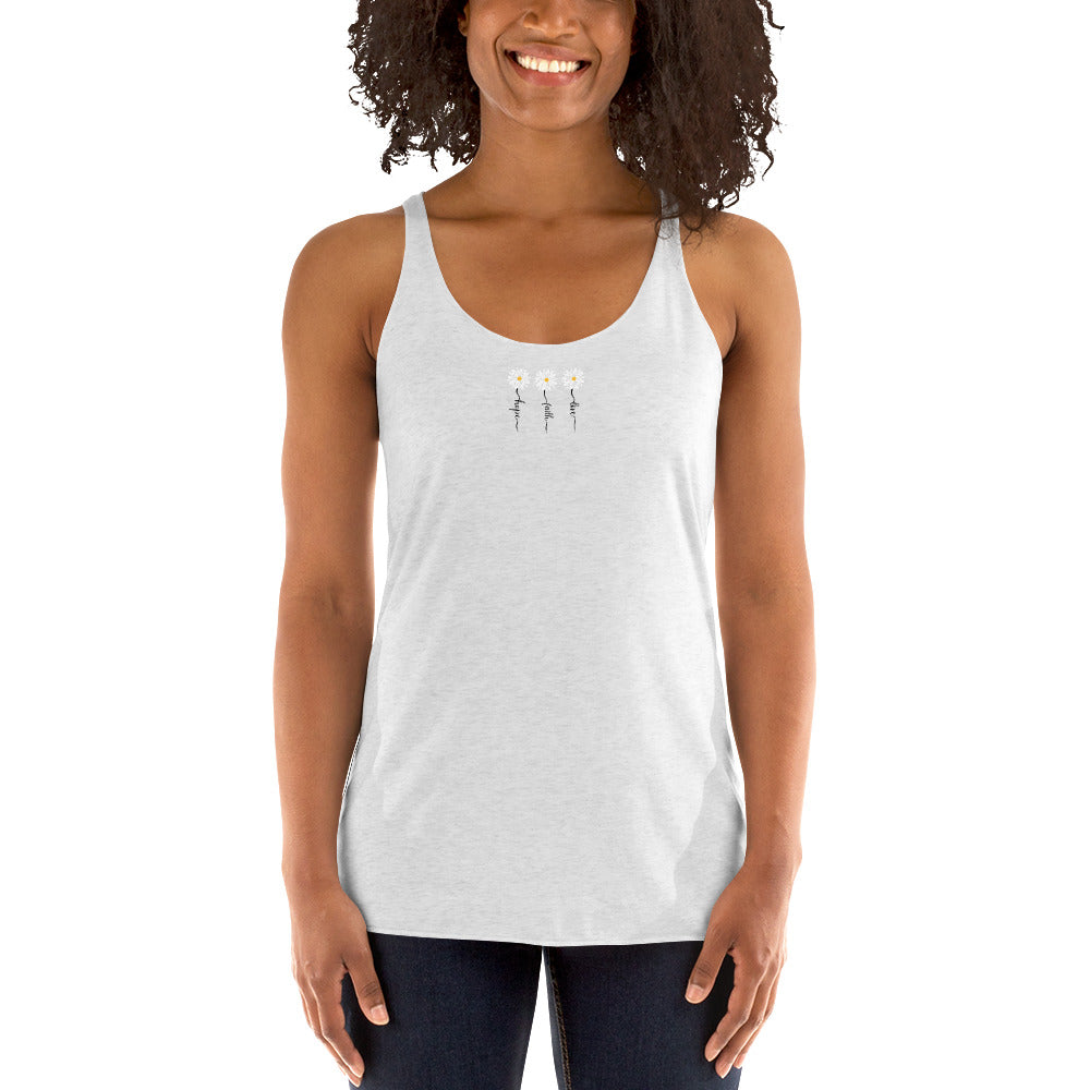 Faith Hope Love Women's Racerback Tank Top