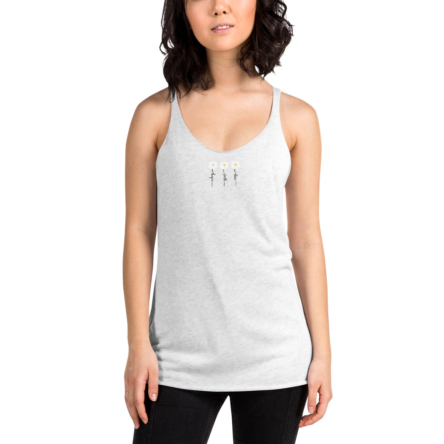 Faith Hope Love Women's Racerback Tank Top