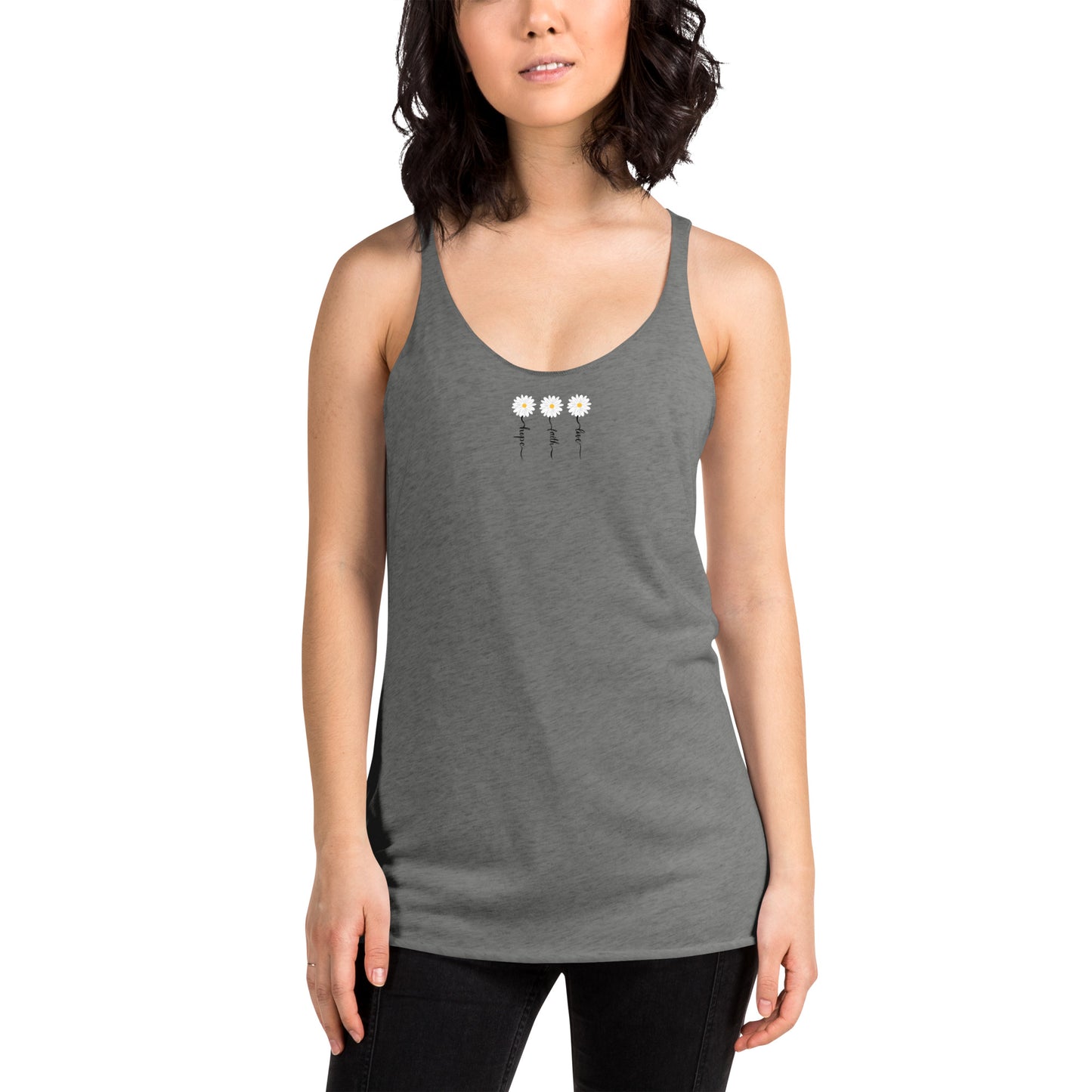 Faith Hope Love Women's Racerback Tank Top