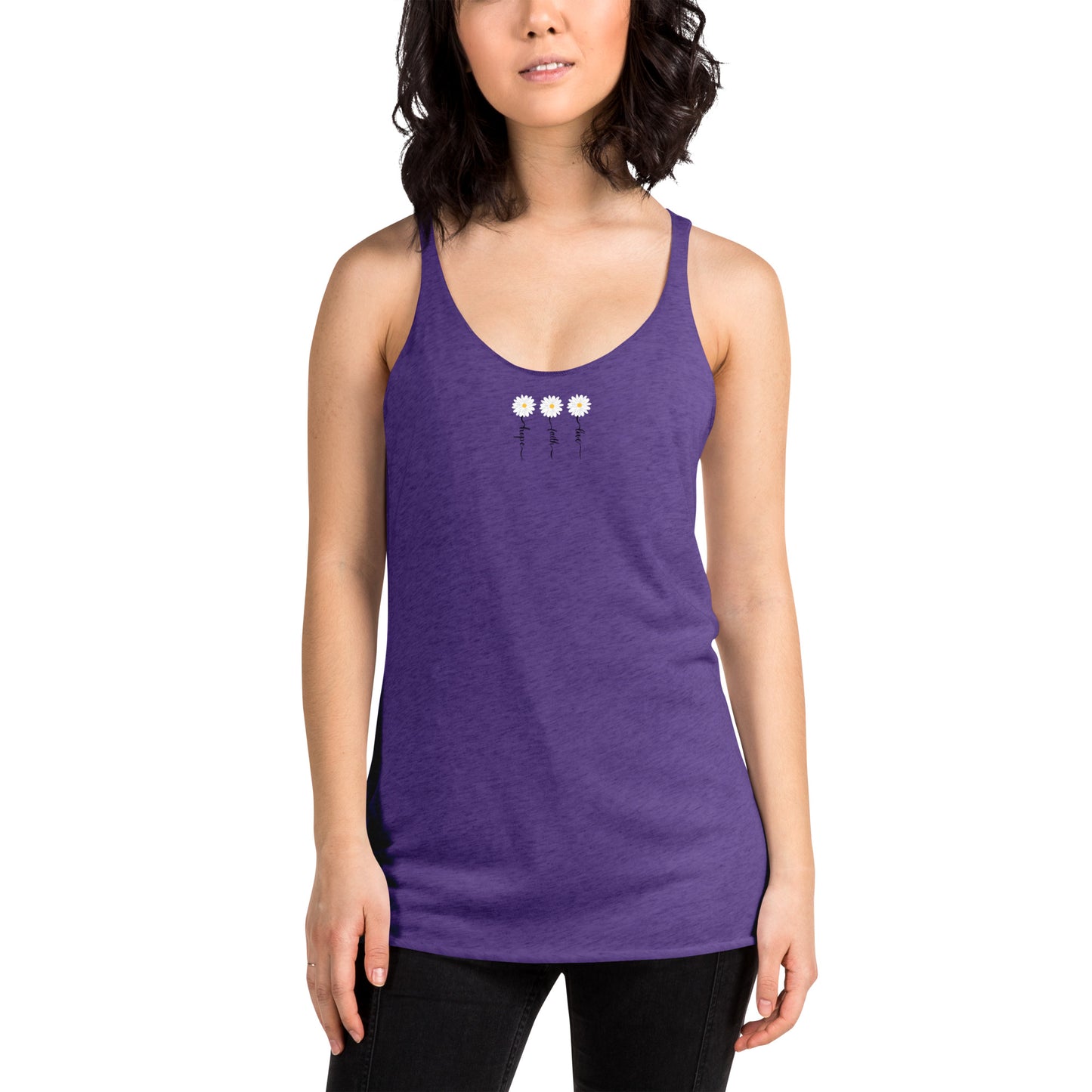 Faith Hope Love Women's Racerback Tank Top