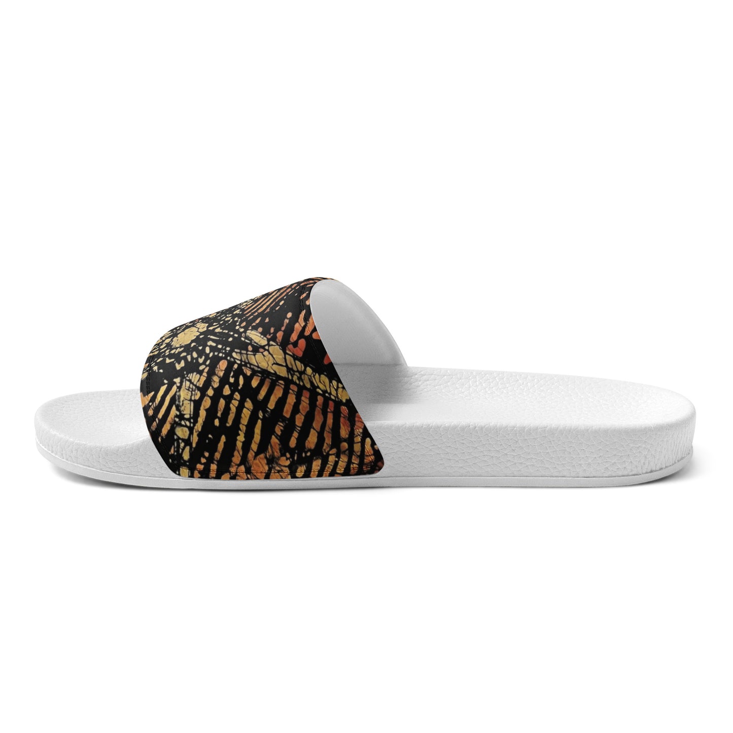 Yellow Orange Aztec Ankara Women's slides