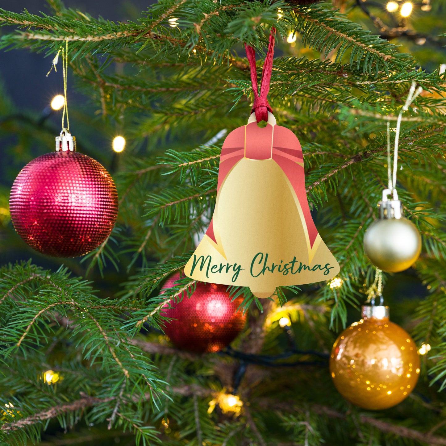 Christmas Bell Wooden Ornaments