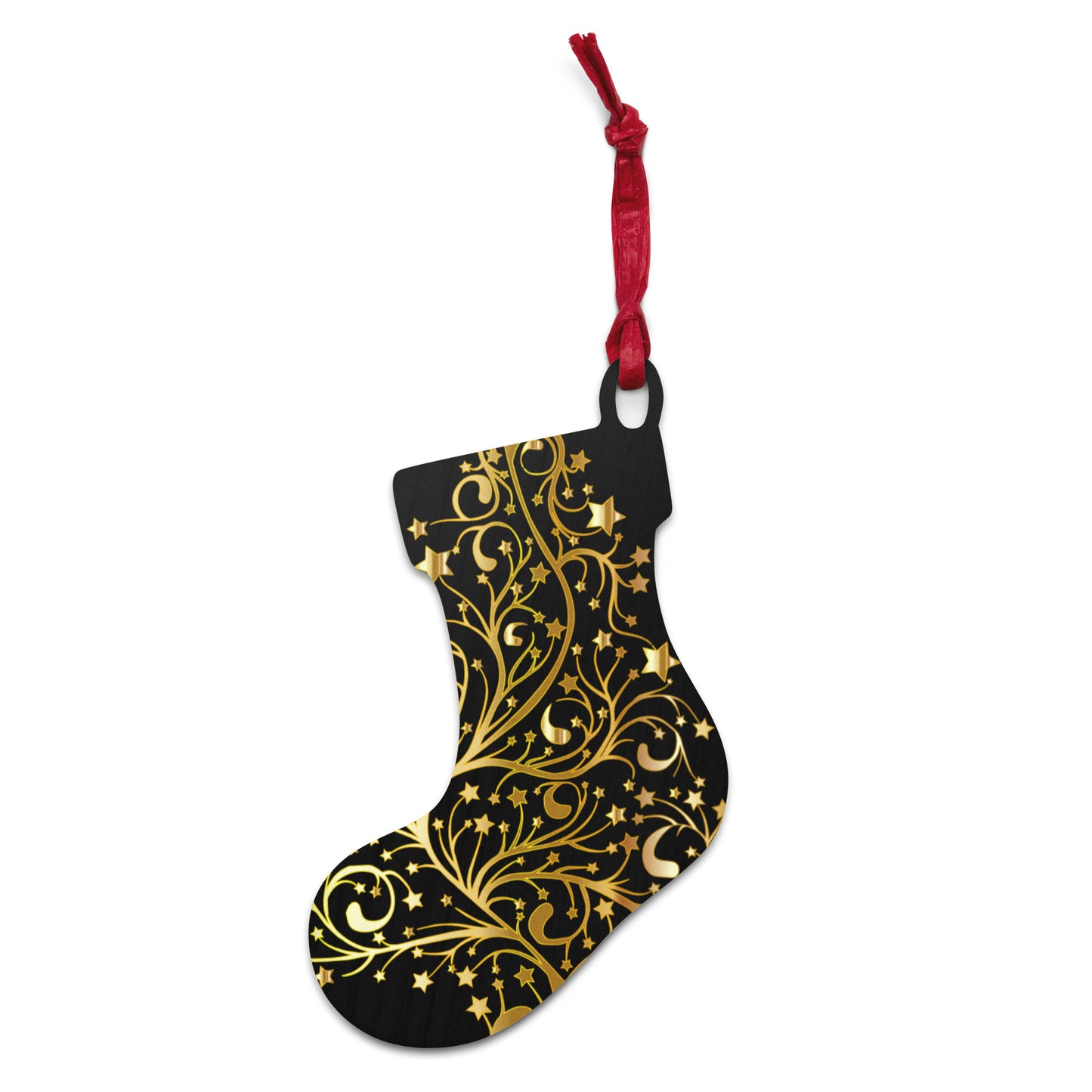 Starry Xmas Wooden Ornaments