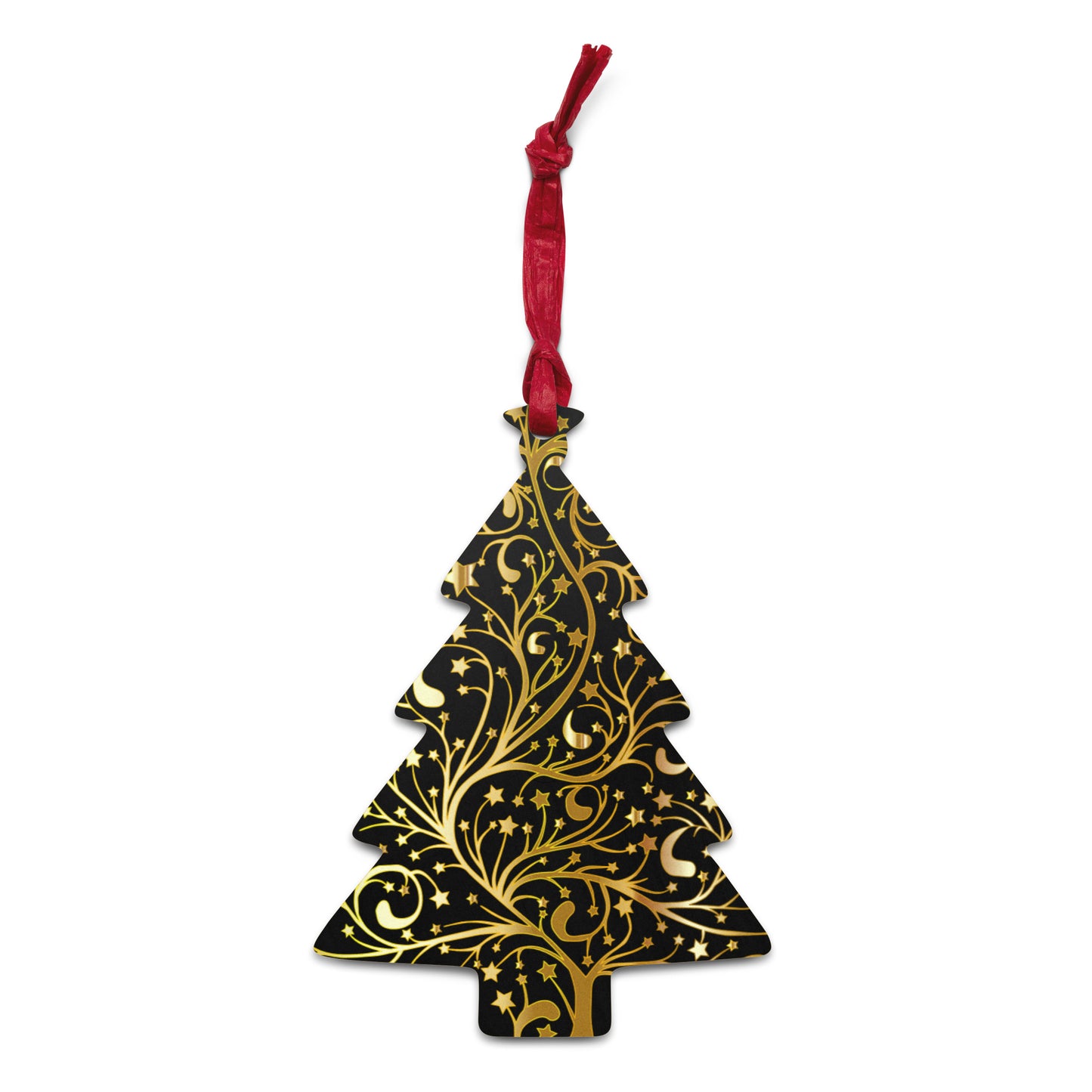 Starry Xmas Wooden Ornaments