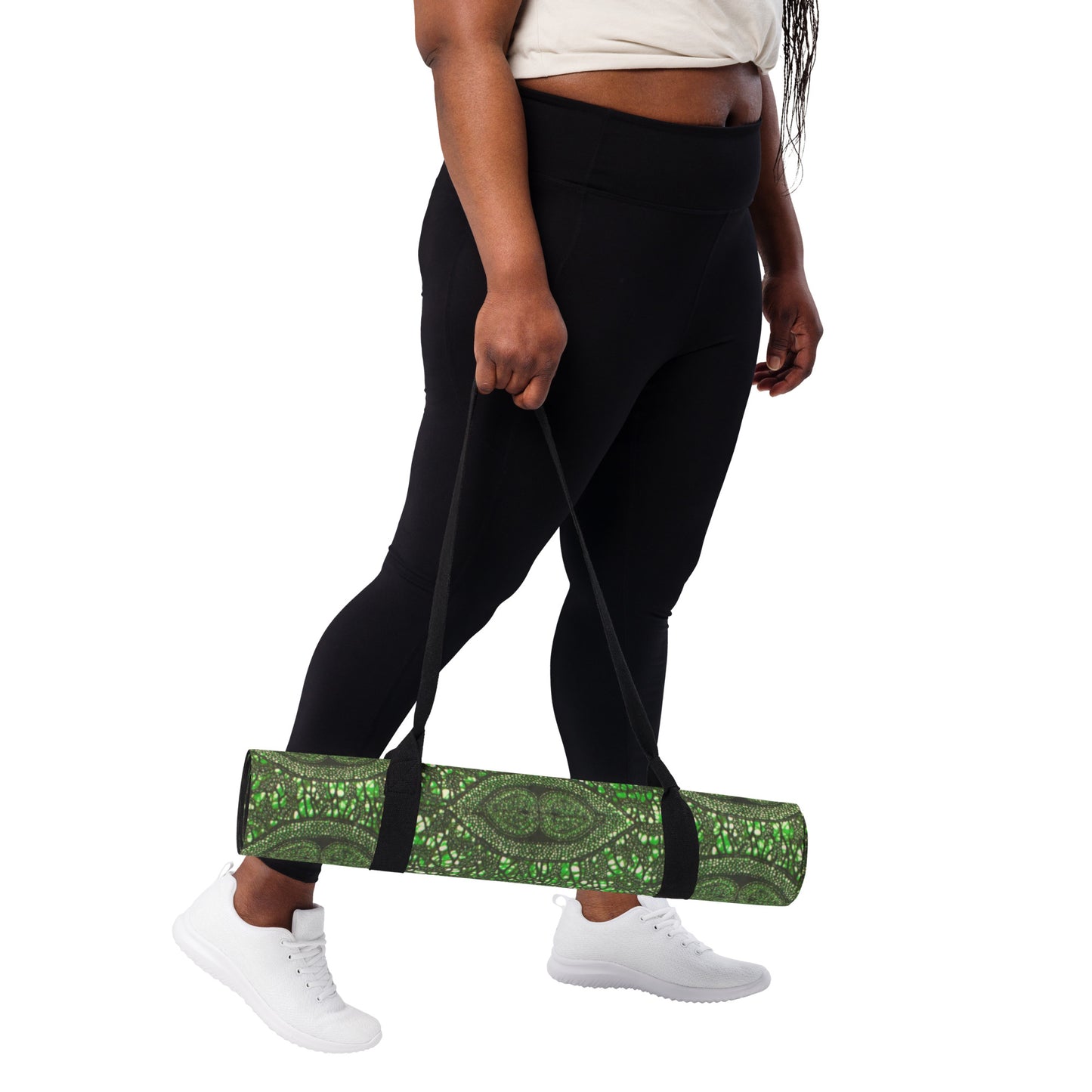 Green Peas Ankara Exercise Mat