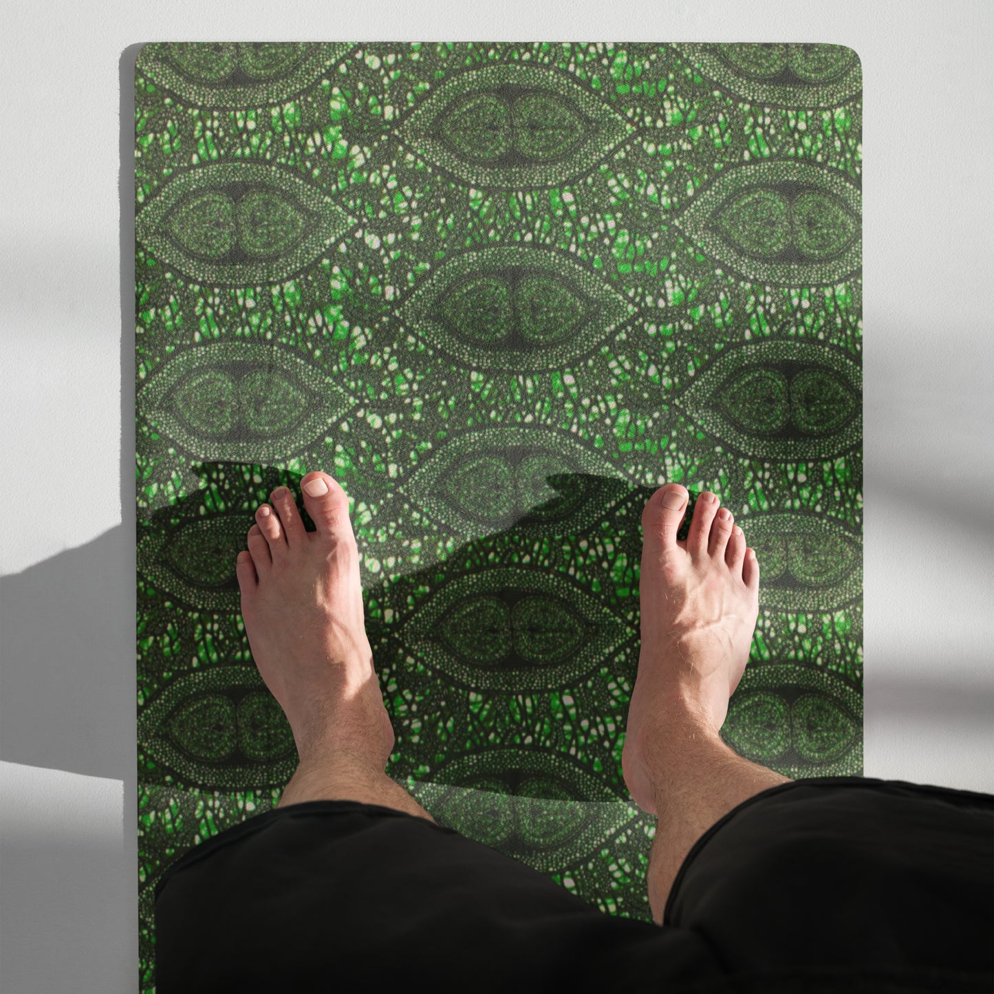 Green Peas Ankara Exercise Mat