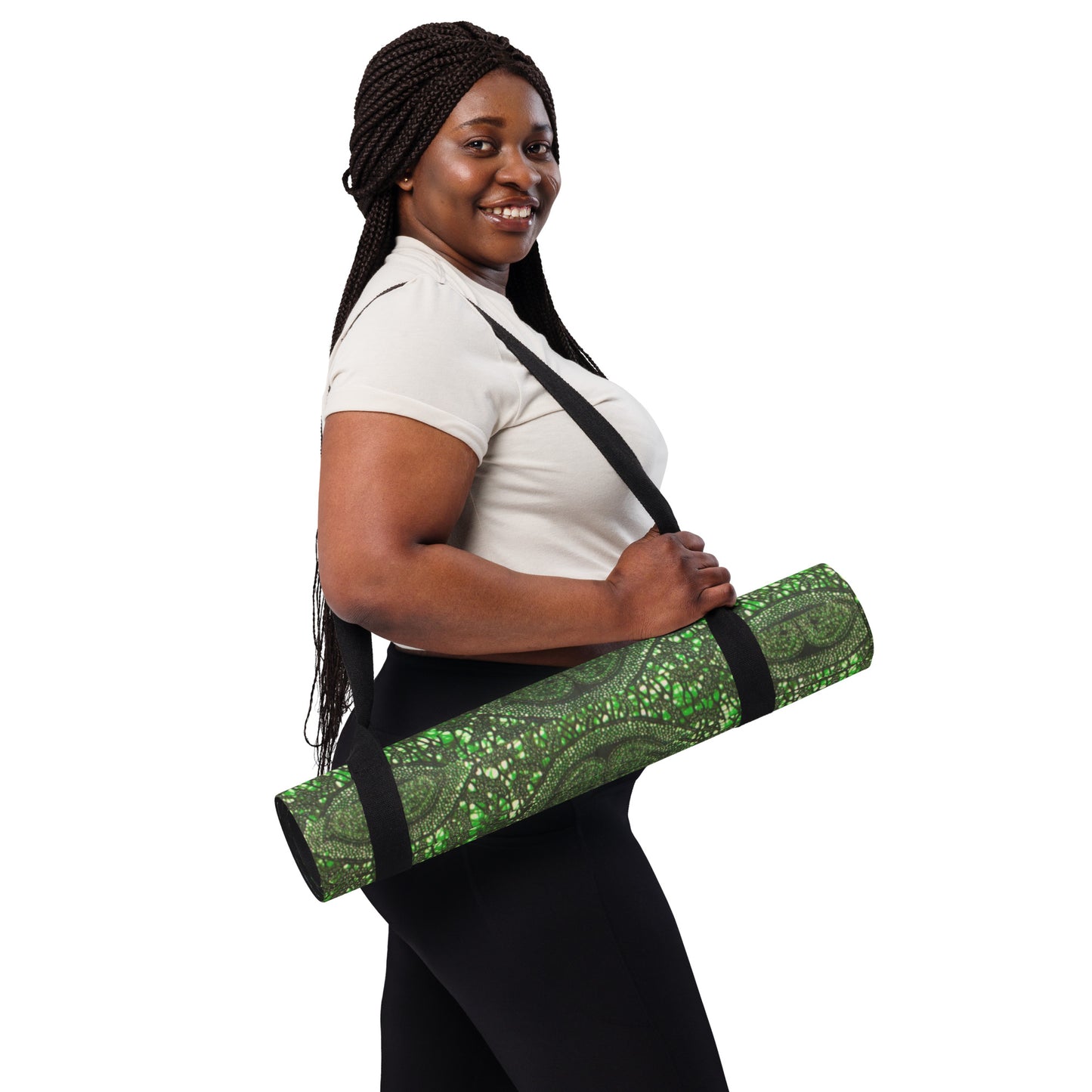 Green Peas Ankara Exercise Mat