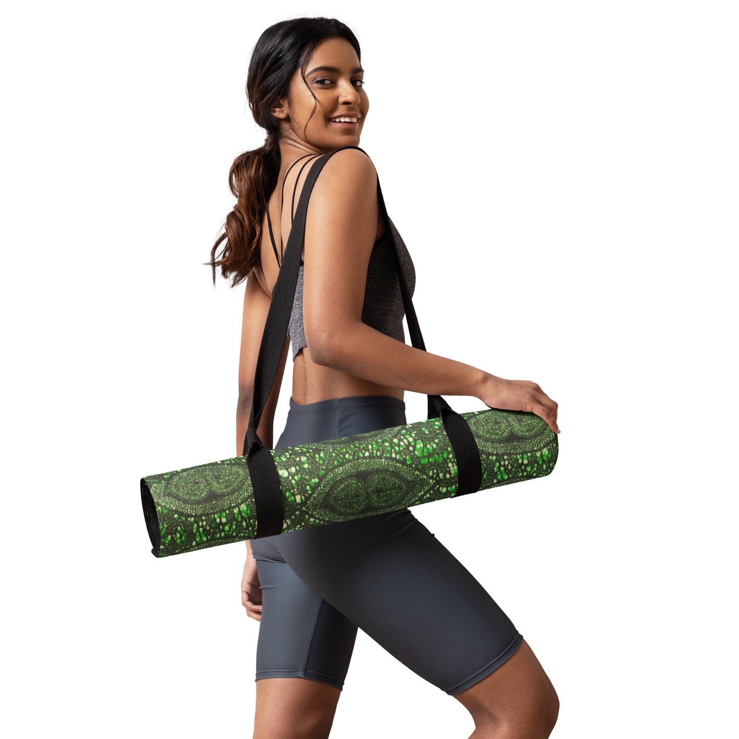 Green Peas Ankara Exercise Mat