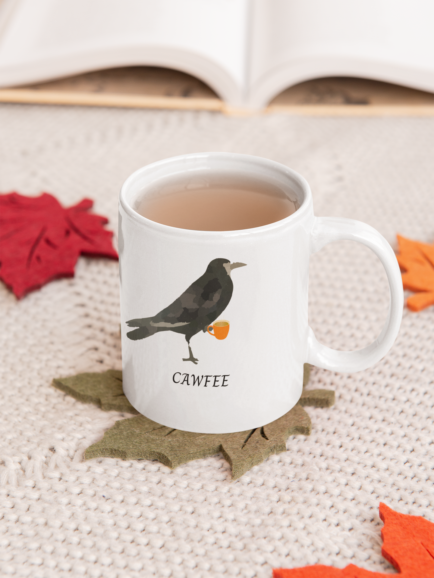 Bird Lover Gifts- Cawfee Mug