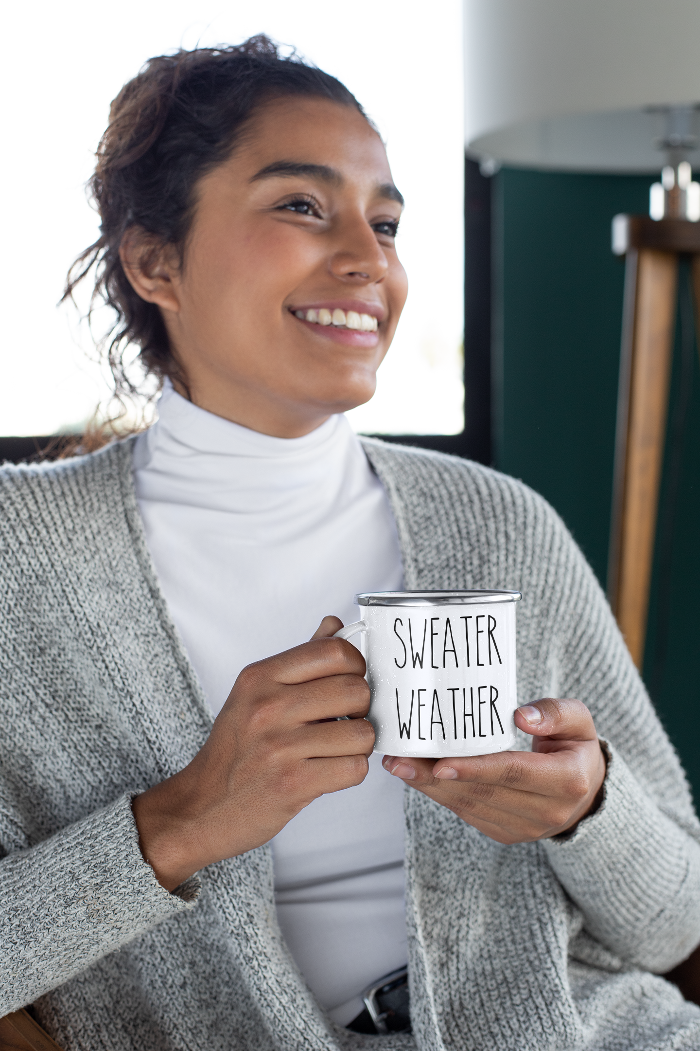 Sweater Weather Enamel Mug