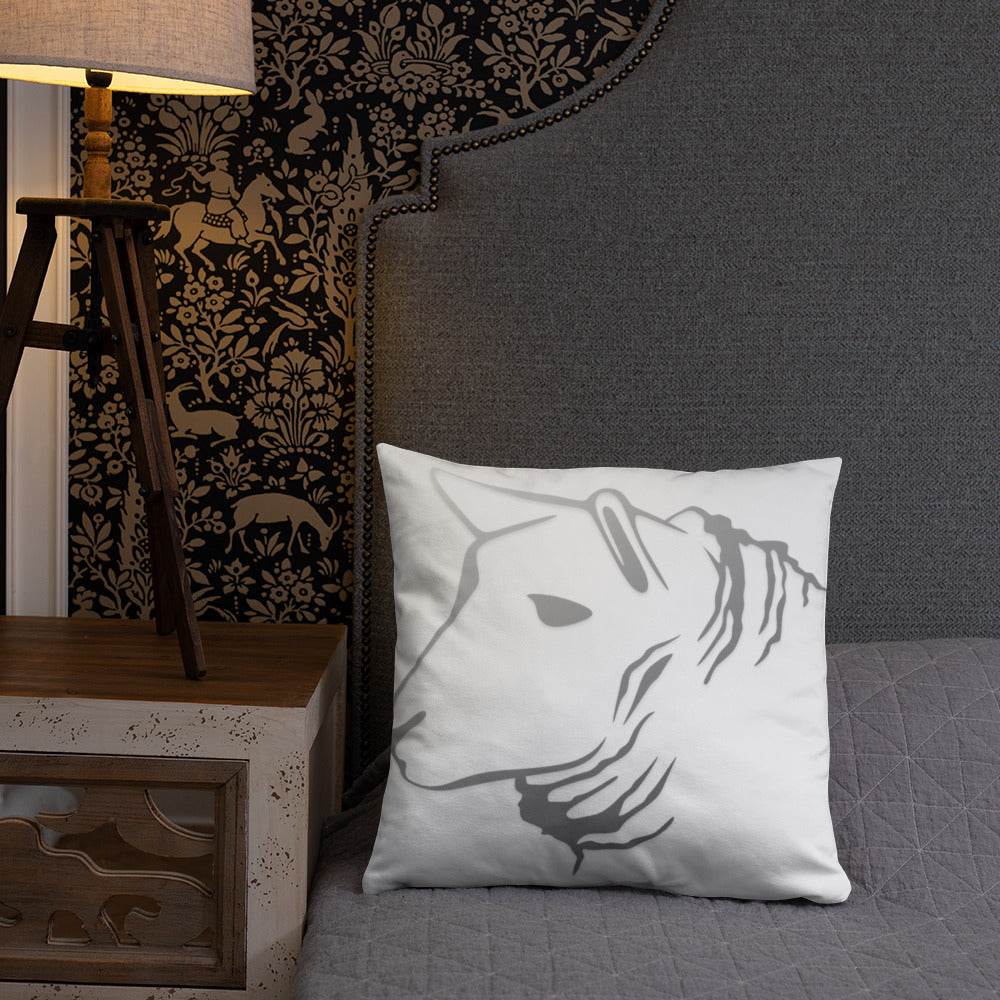 Sheep Head Print Pillow