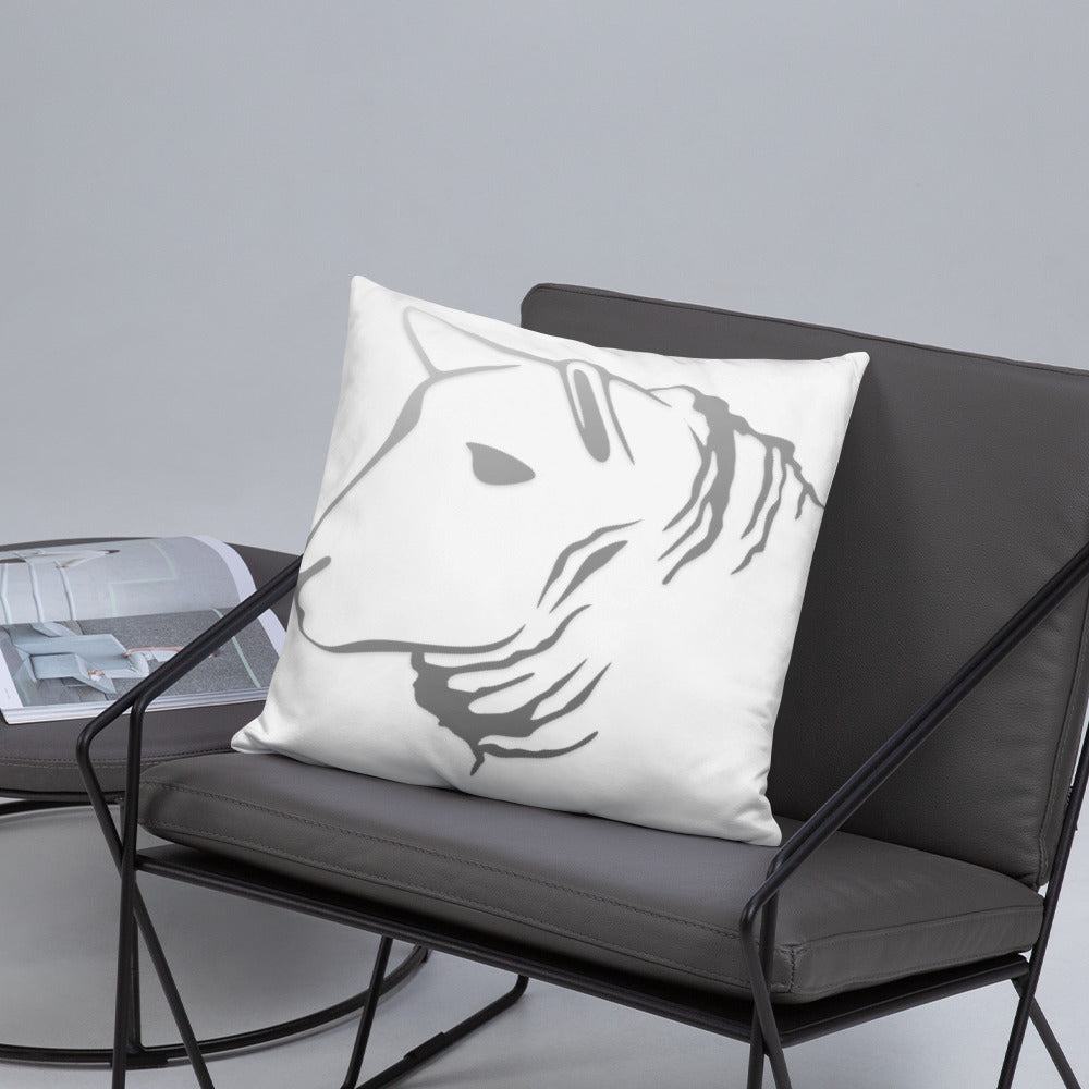 Sheep Head Print Pillow