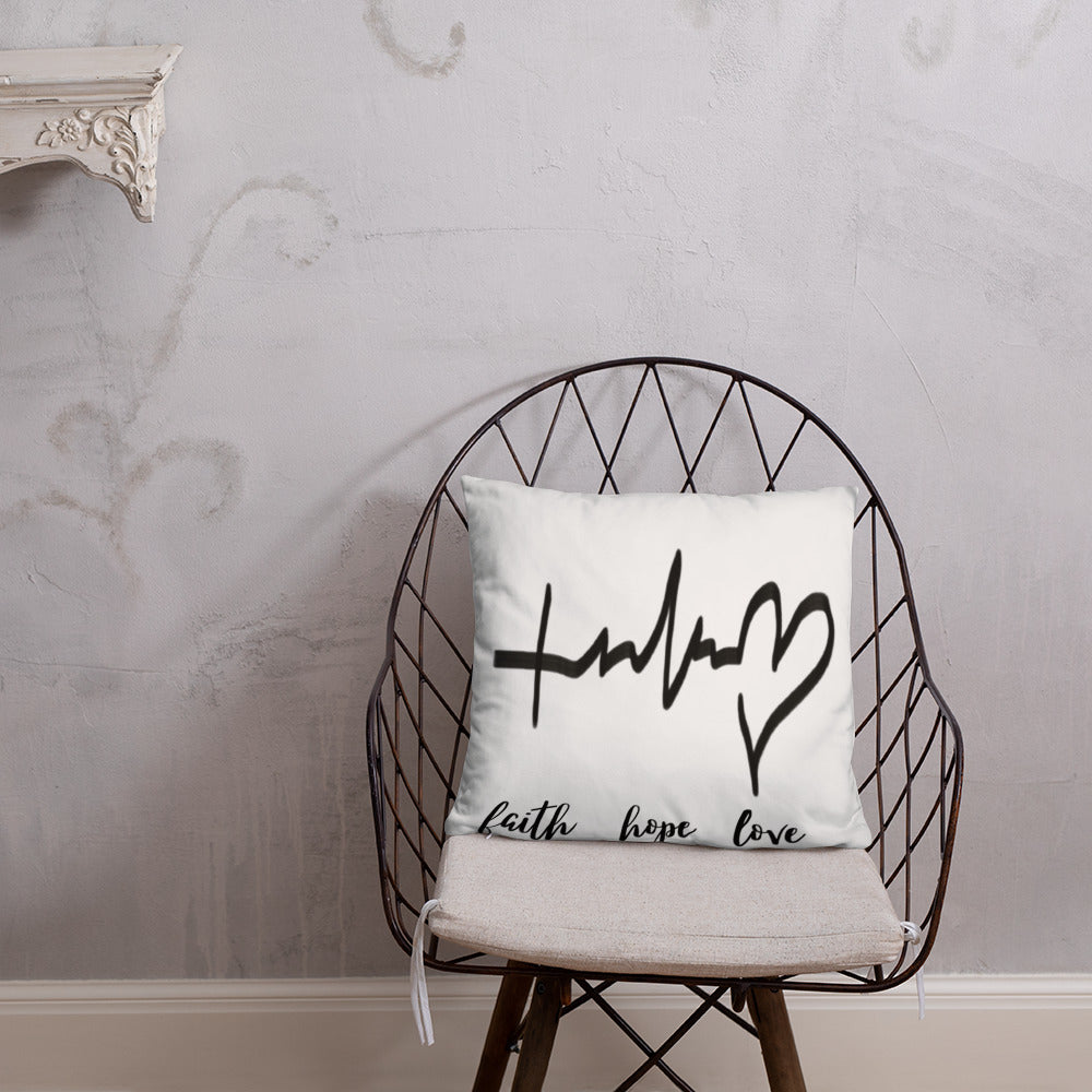 Faith Hope Love Pillow