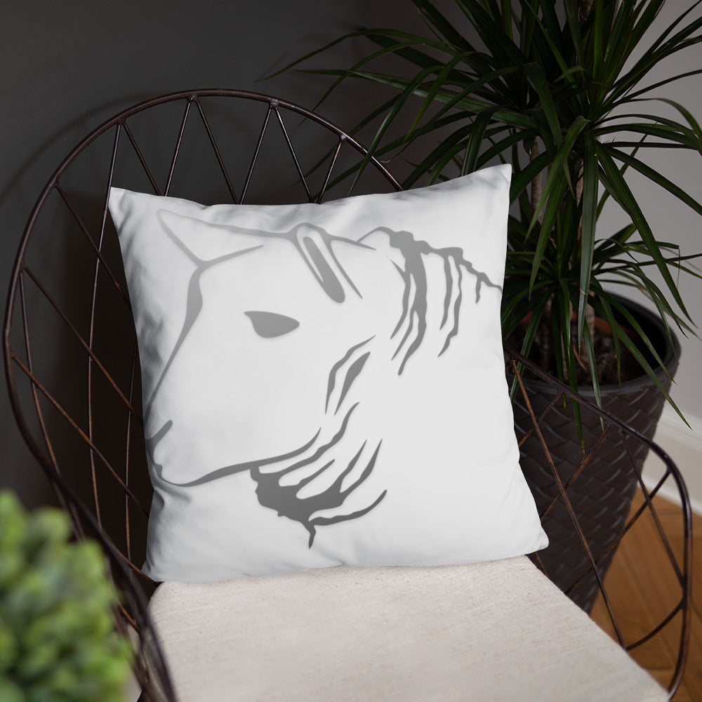 Sheep Head Print Pillow