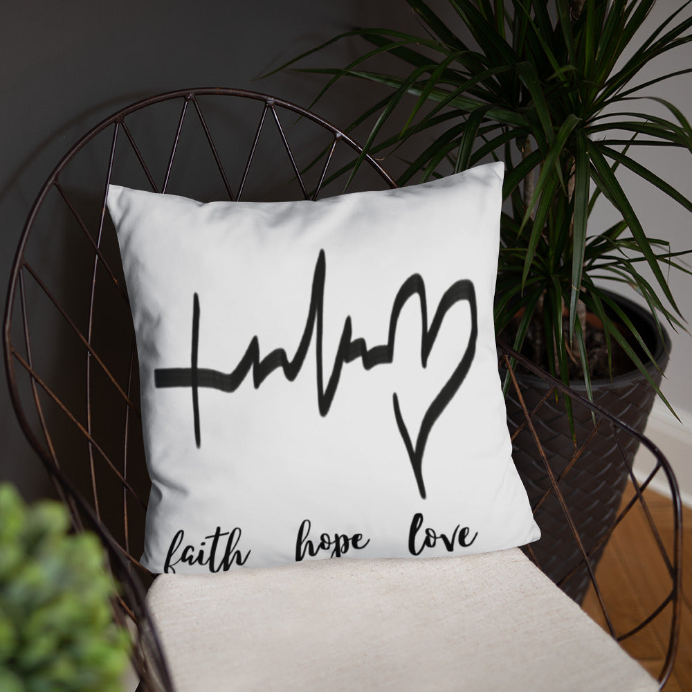 Faith Hope Love Pillow