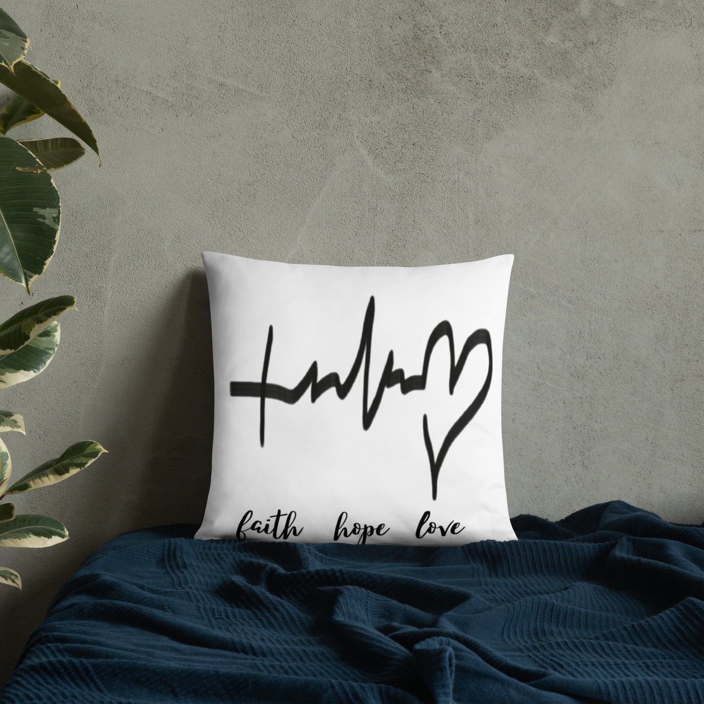 Faith Hope Love Pillow