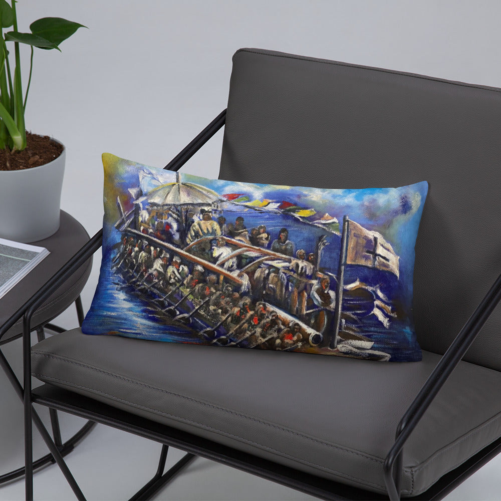 History Lover Gifts - History Of Rivers State Cushion Print