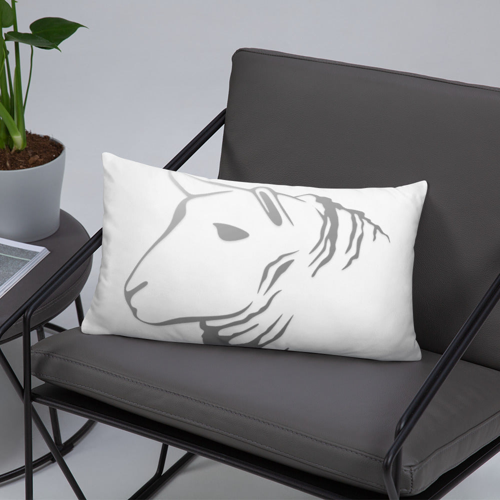 Sheep Head Print Pillow