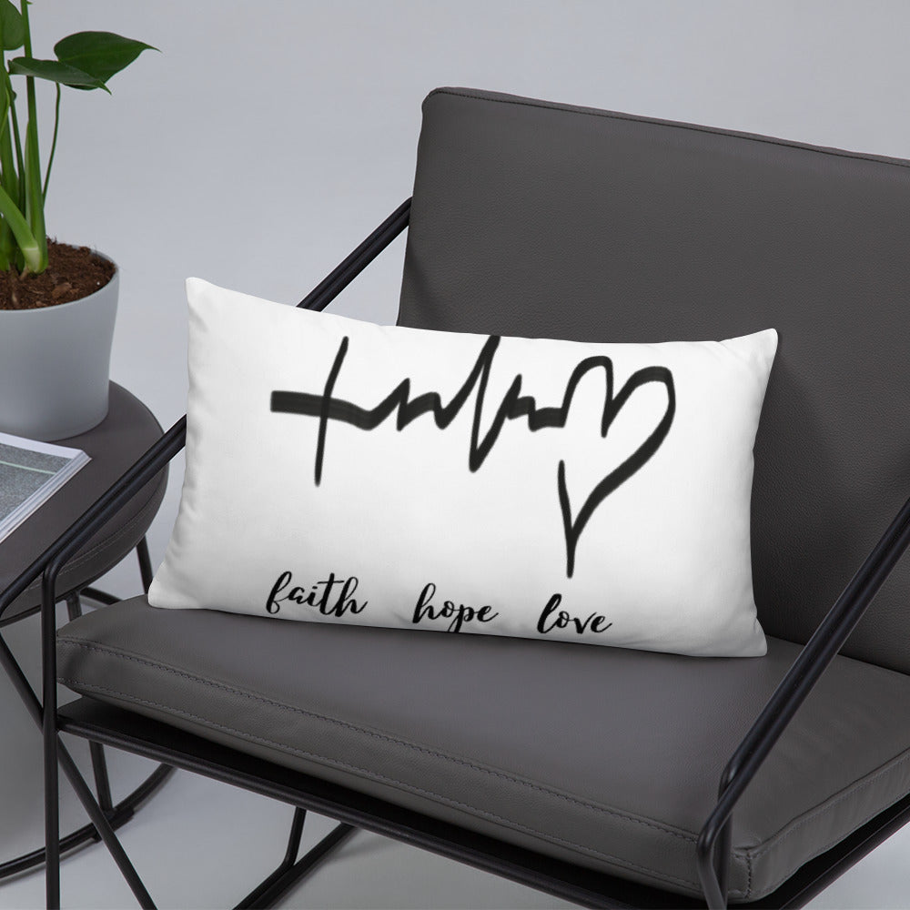 Faith Hope Love Pillow