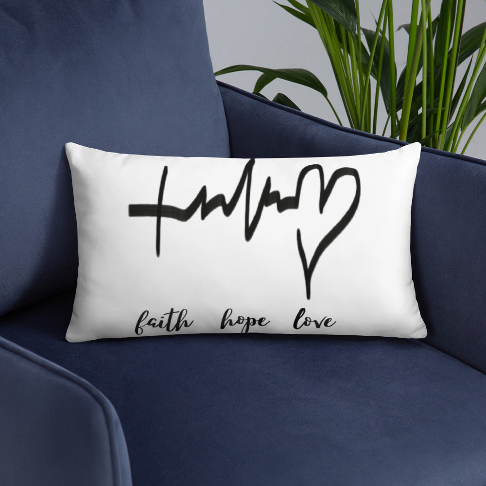 Faith Hope Love Pillow