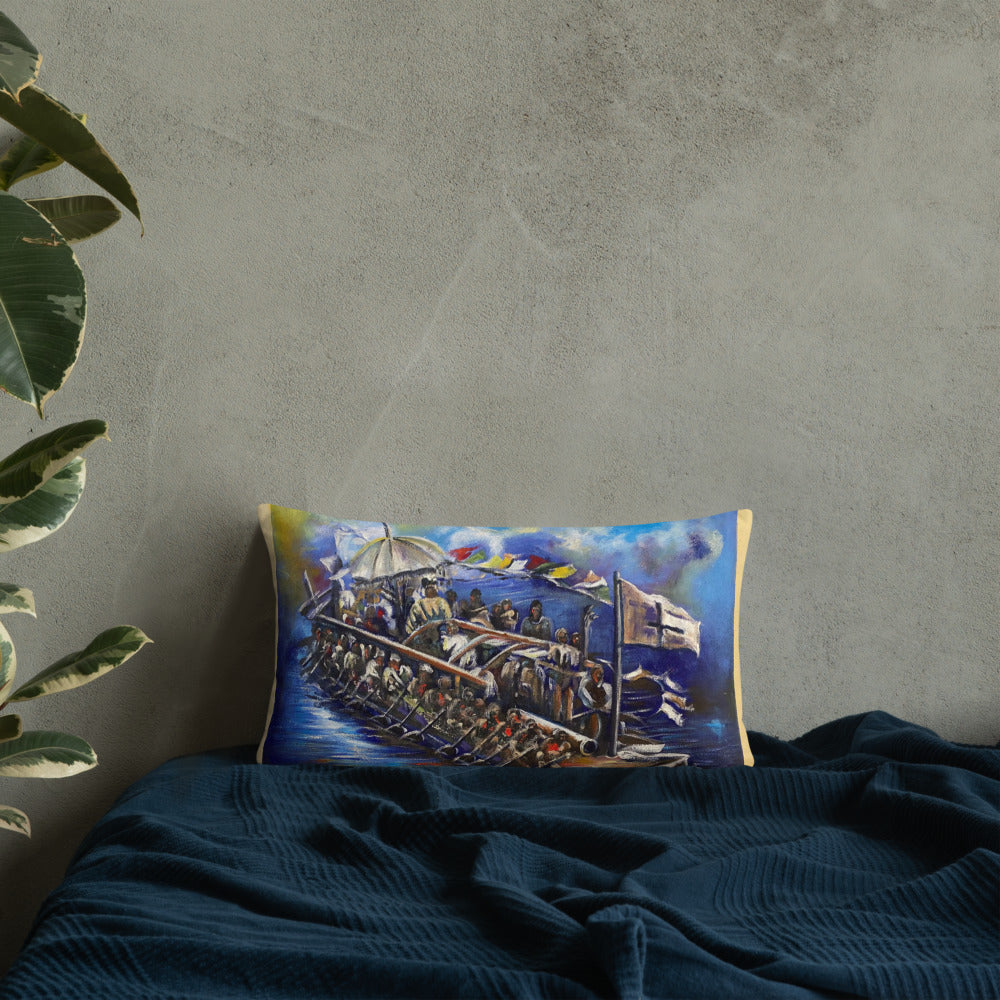 History Lover Gifts - History Of Rivers State Cushion Print