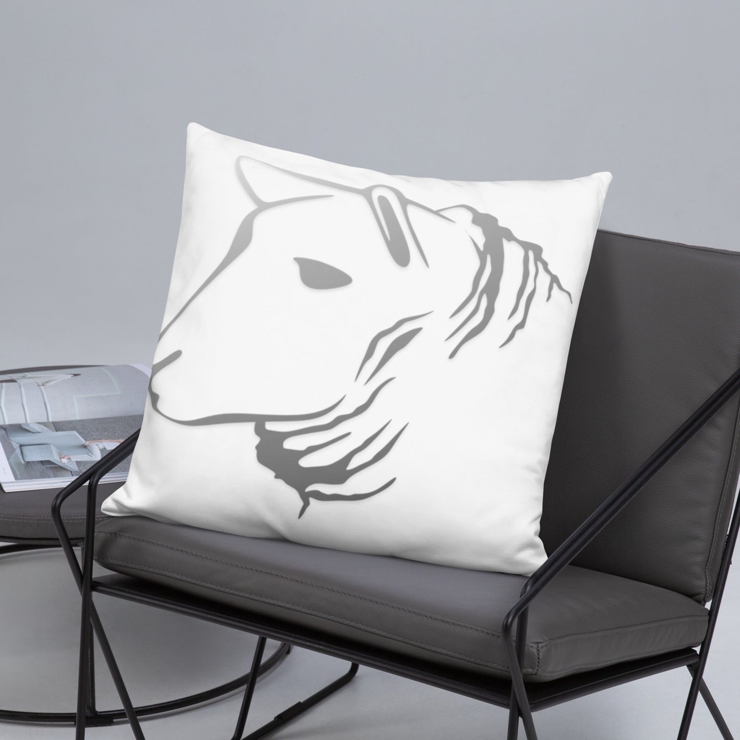 Sheep Head Print Pillow