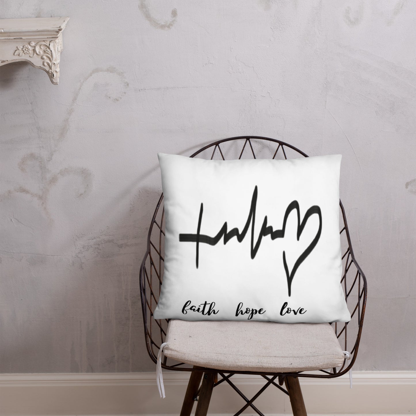 Faith Hope Love Pillow