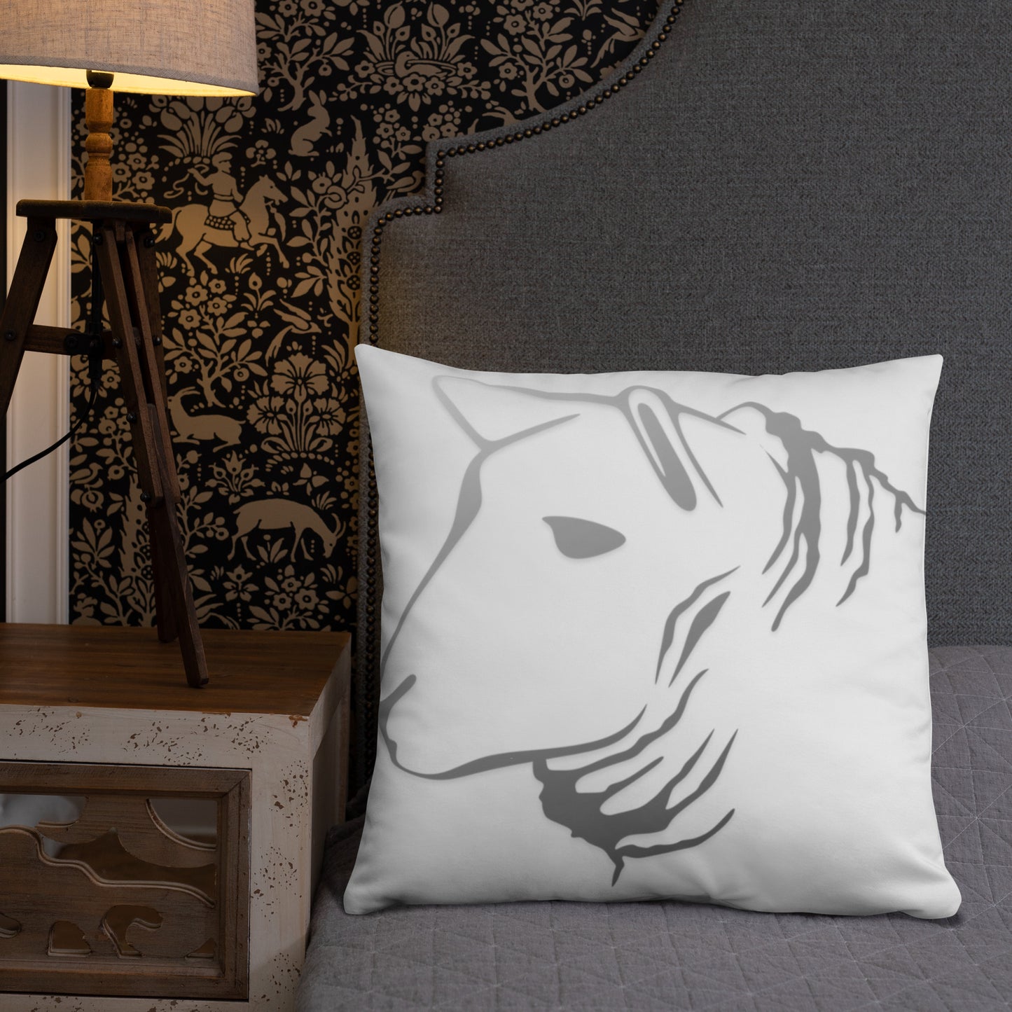 Sheep Head Print Pillow