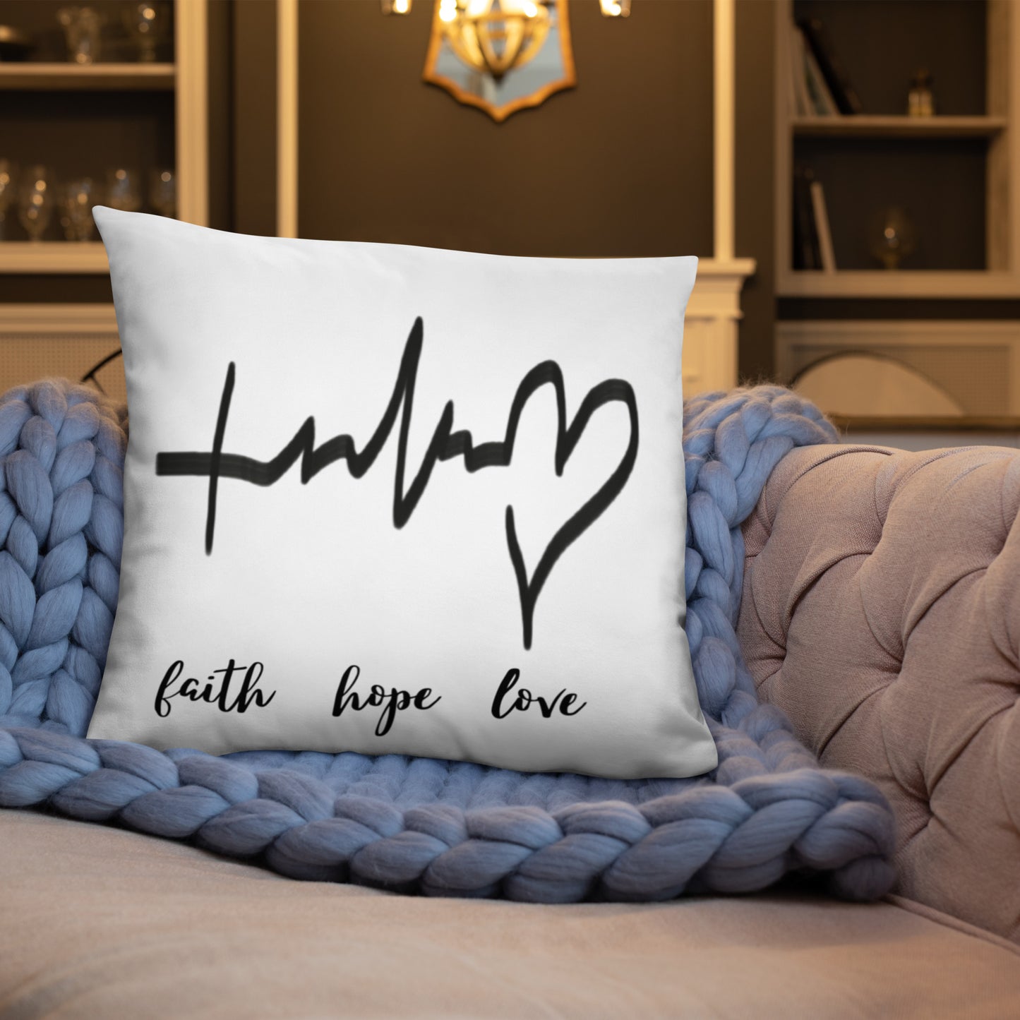 Faith Hope Love Pillow