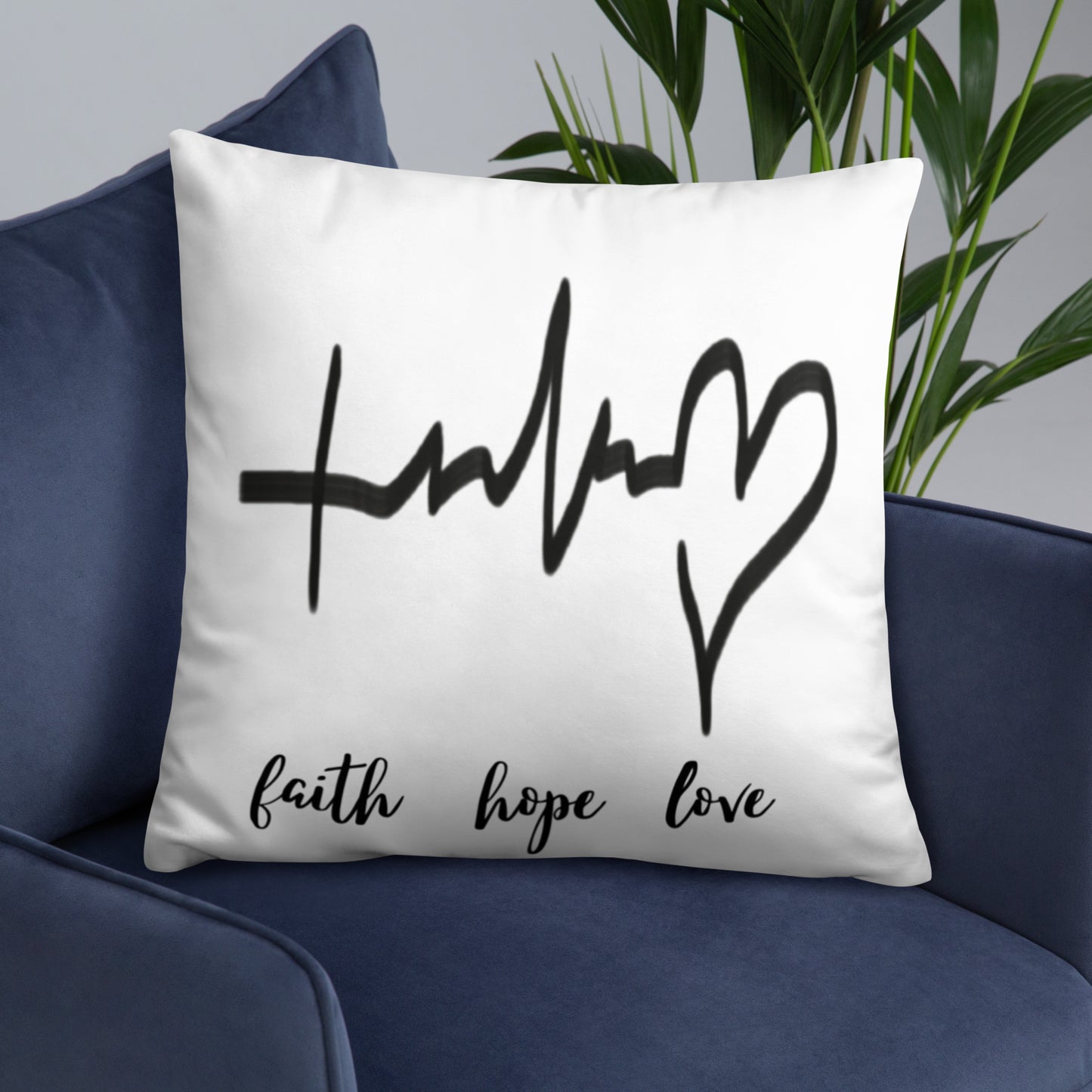 Faith Hope Love Pillow