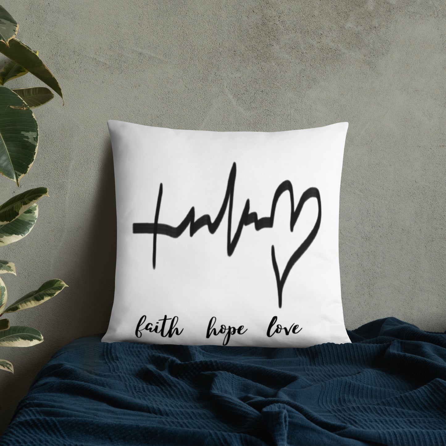 Faith Hope Love Pillow