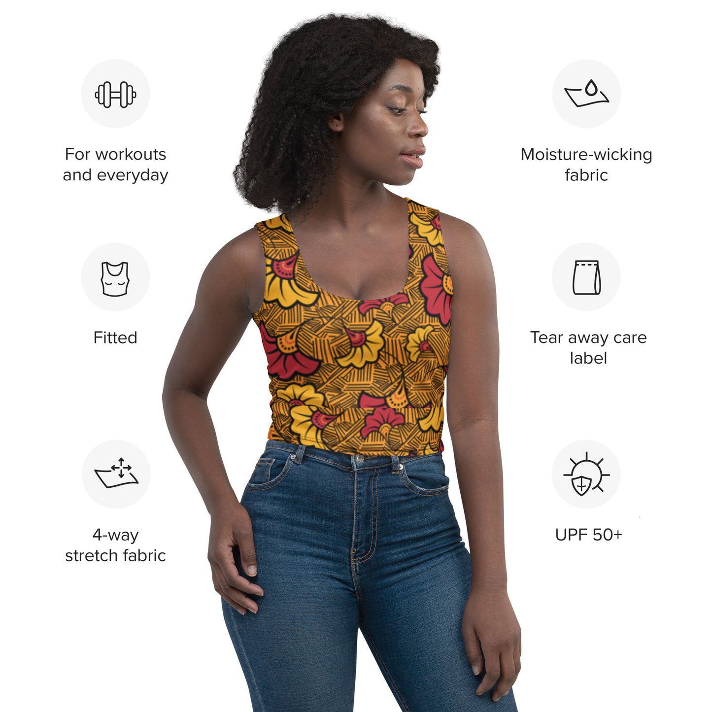 Ankara Crop Top