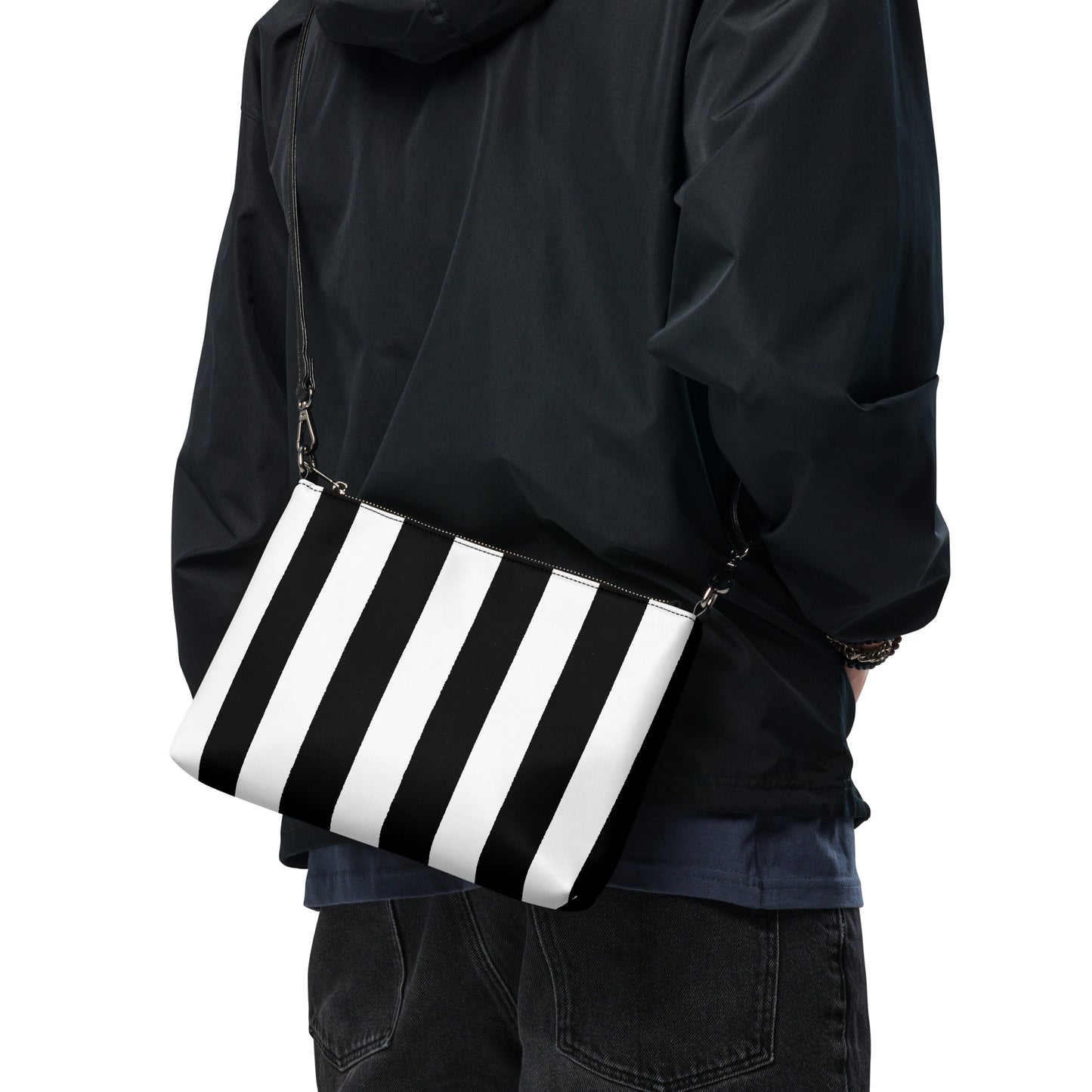 Large Stripe Crossbody Bag