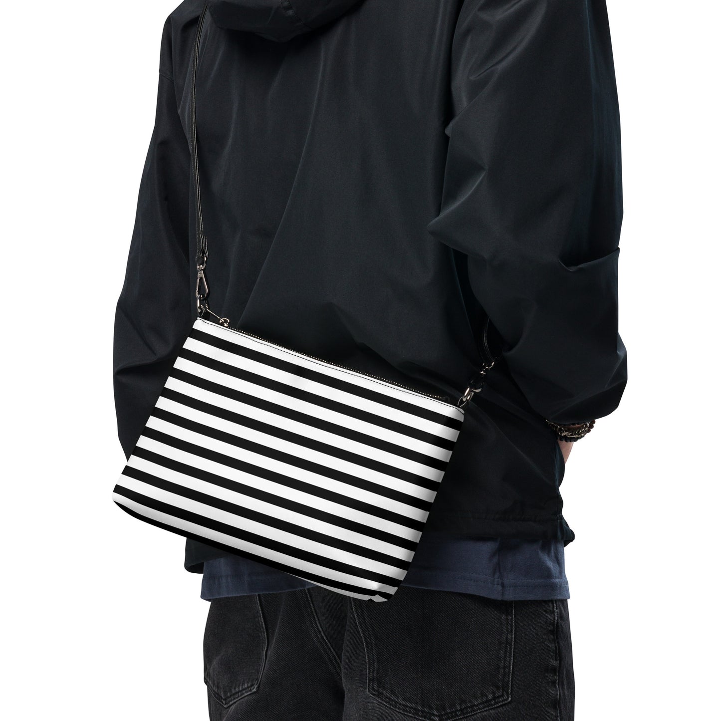 Stripe Crossbody Bag