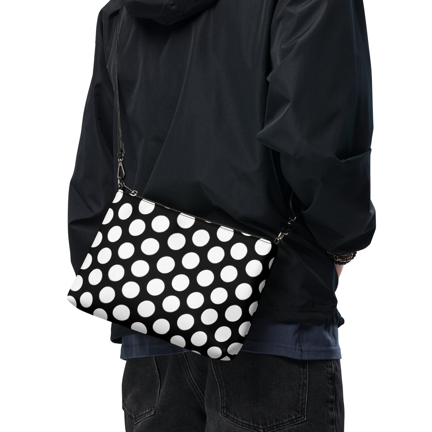 White Polka Dot Crossbody Bag