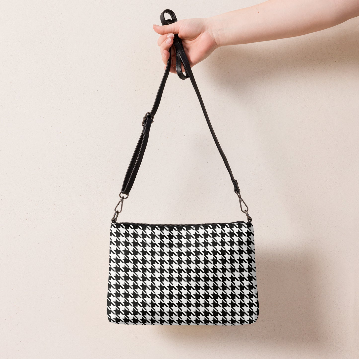 Houndstooth Crossbody Bag