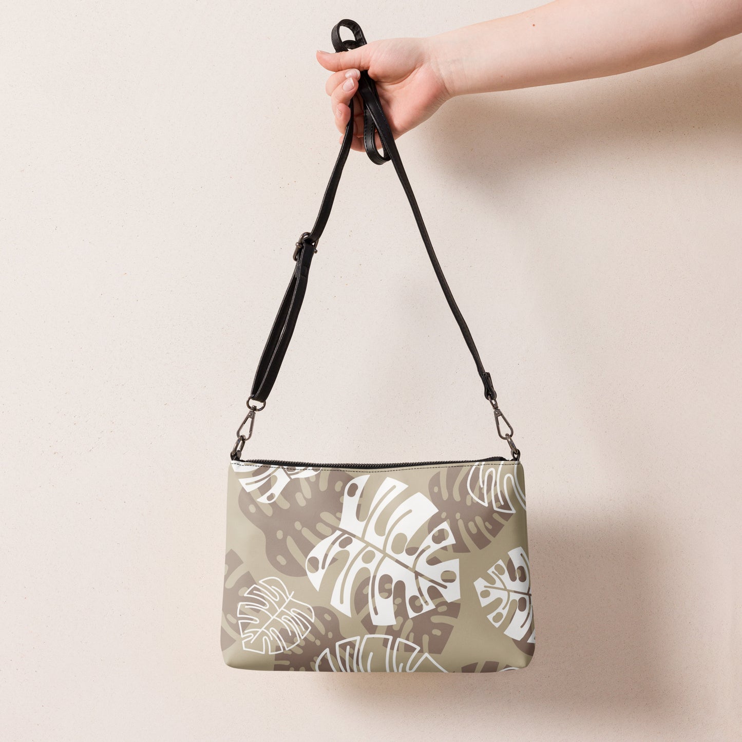 Brown Leaf Crossbody Bag