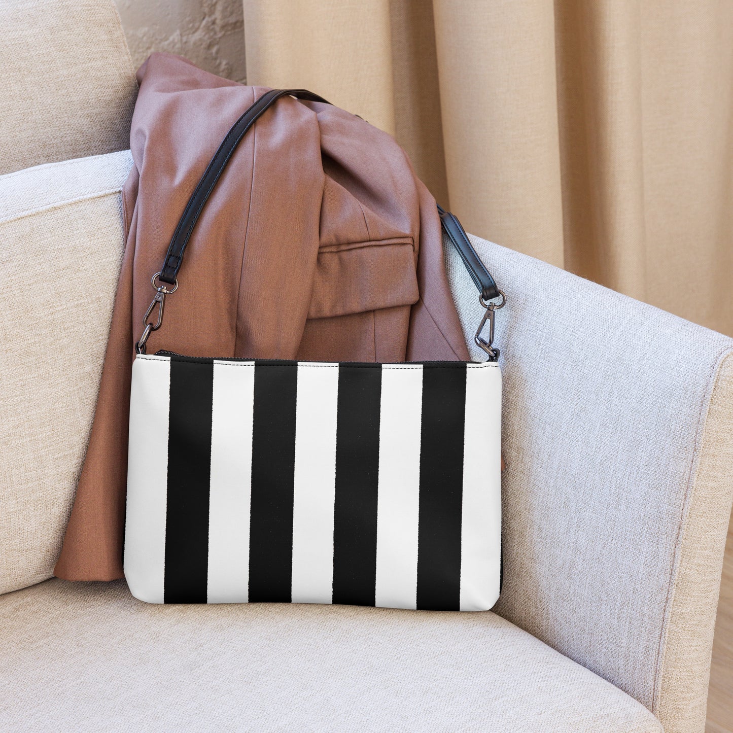 Large Stripe Crossbody Bag