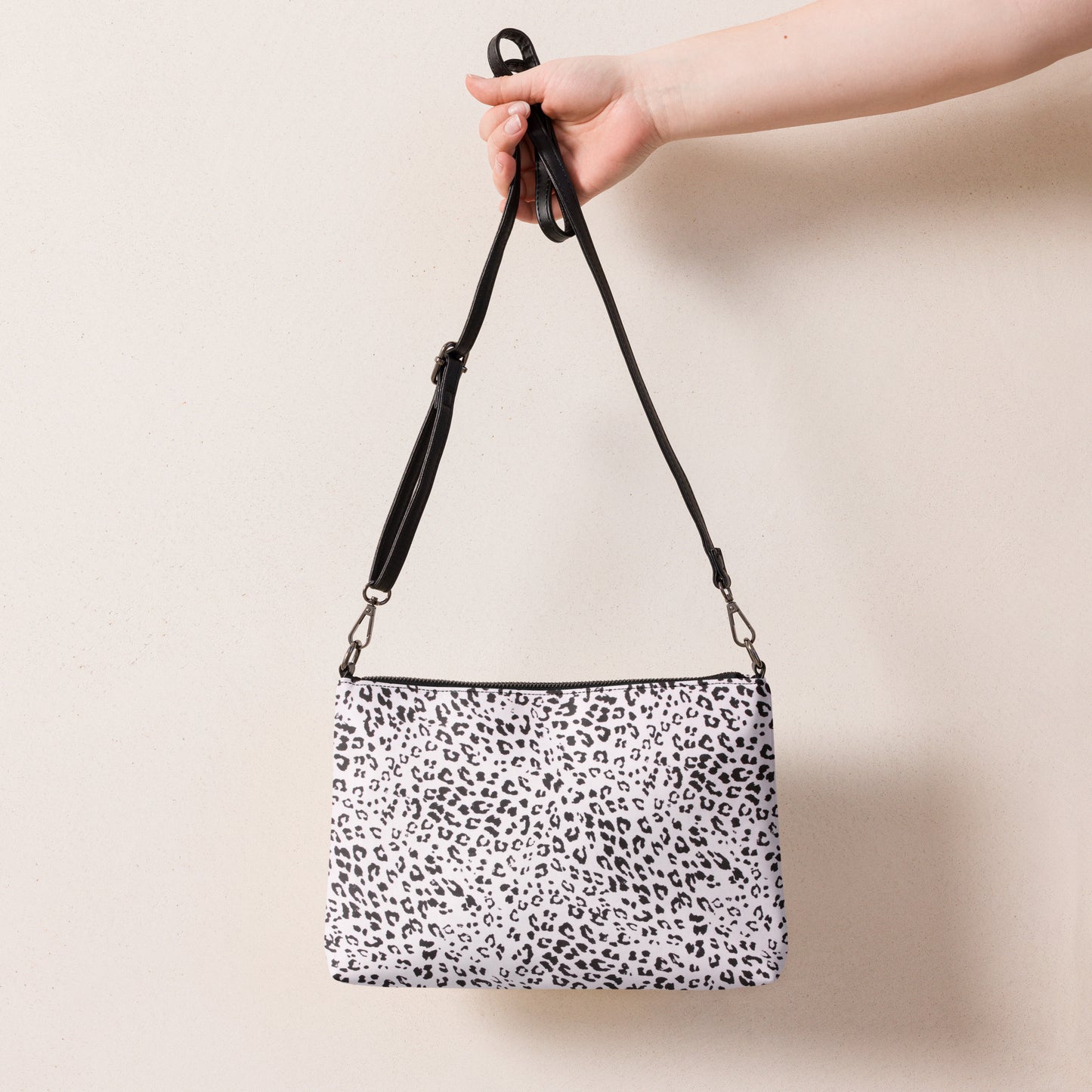 Black Leopard Crossbody Bag