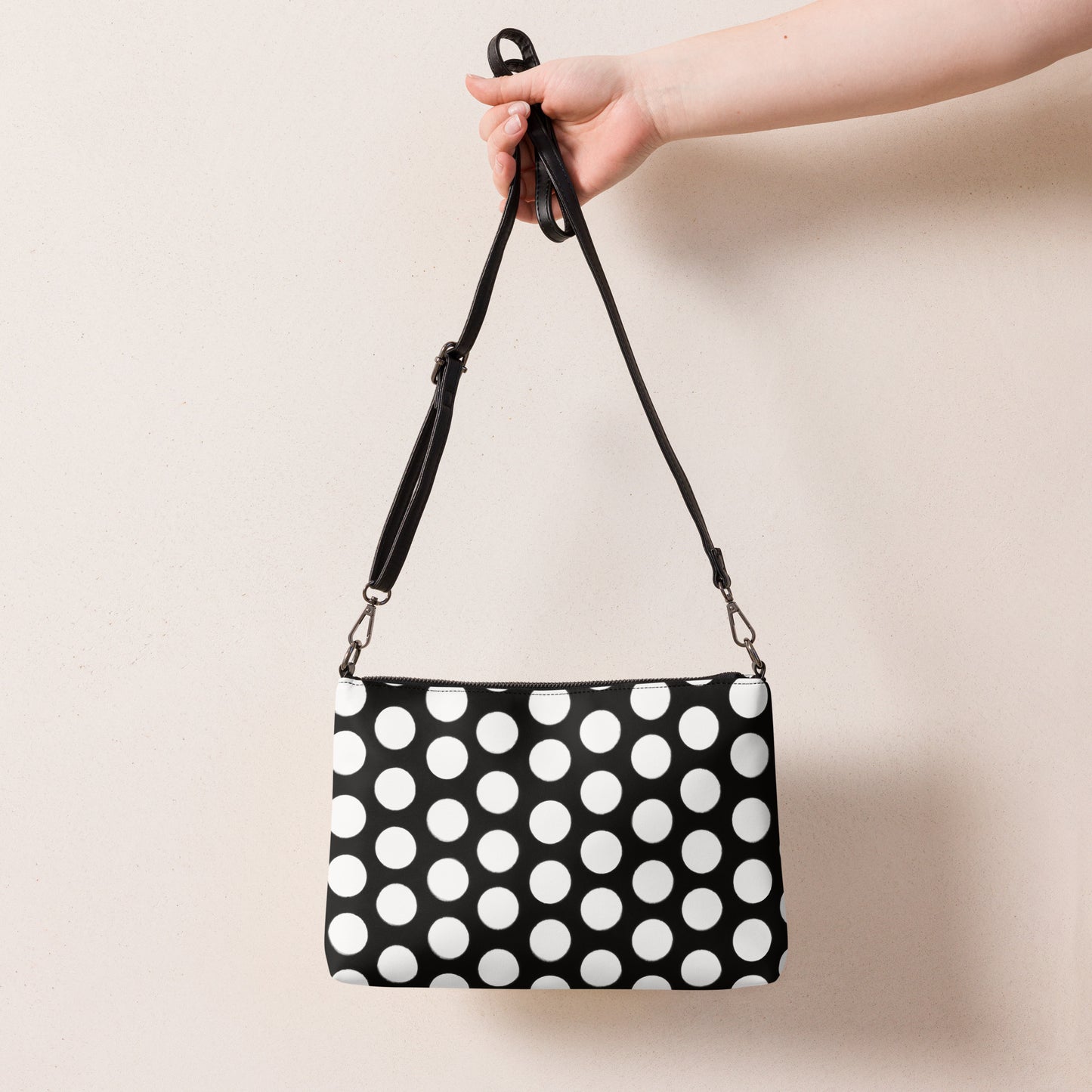 White Polka Dot Crossbody Bag