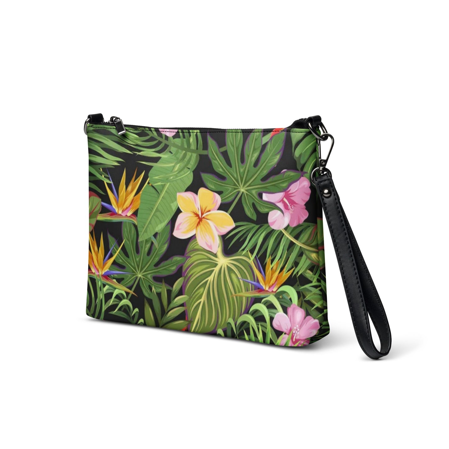 Tropical Floral Crossbody Bag