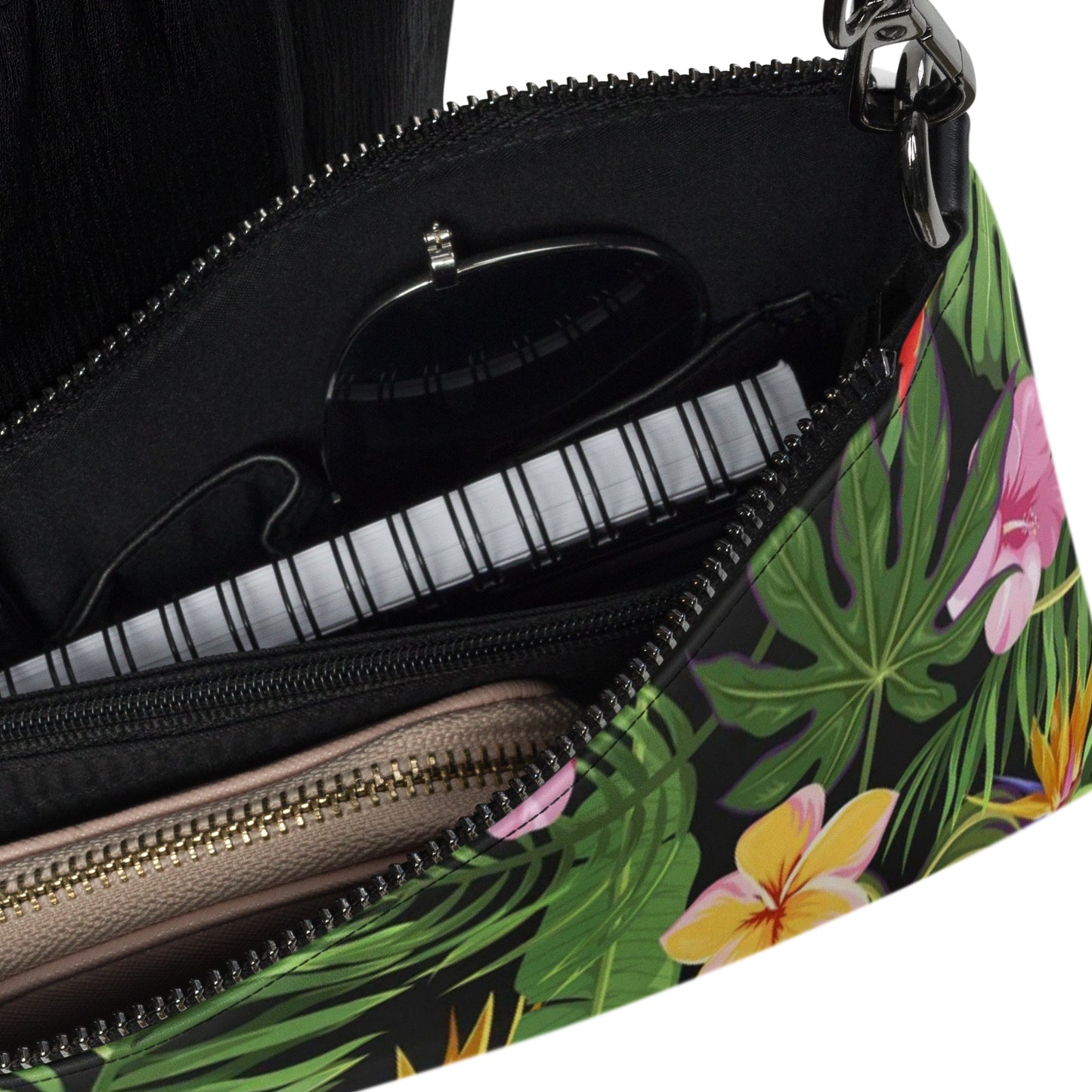 Tropical Floral Crossbody Bag