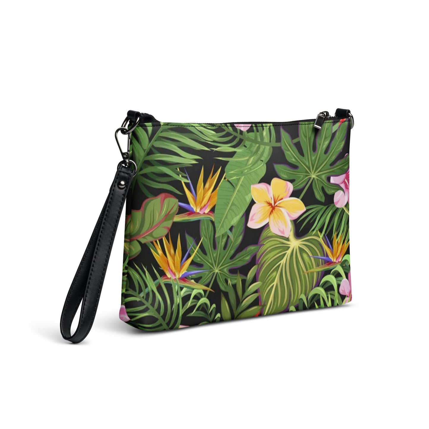 Tropical Floral Crossbody Bag