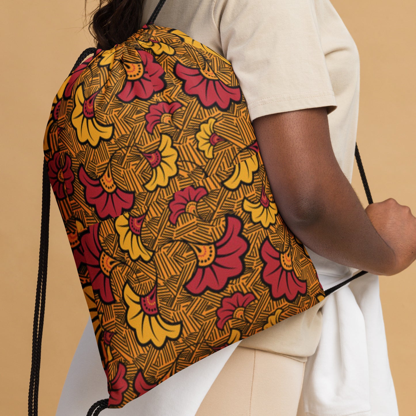 Ankara Drawstring bag