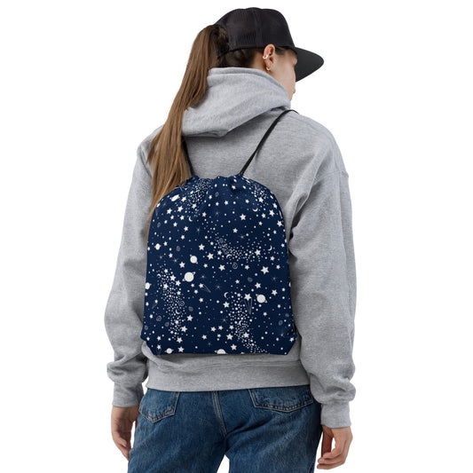 Galaxy Print Drawstring bag