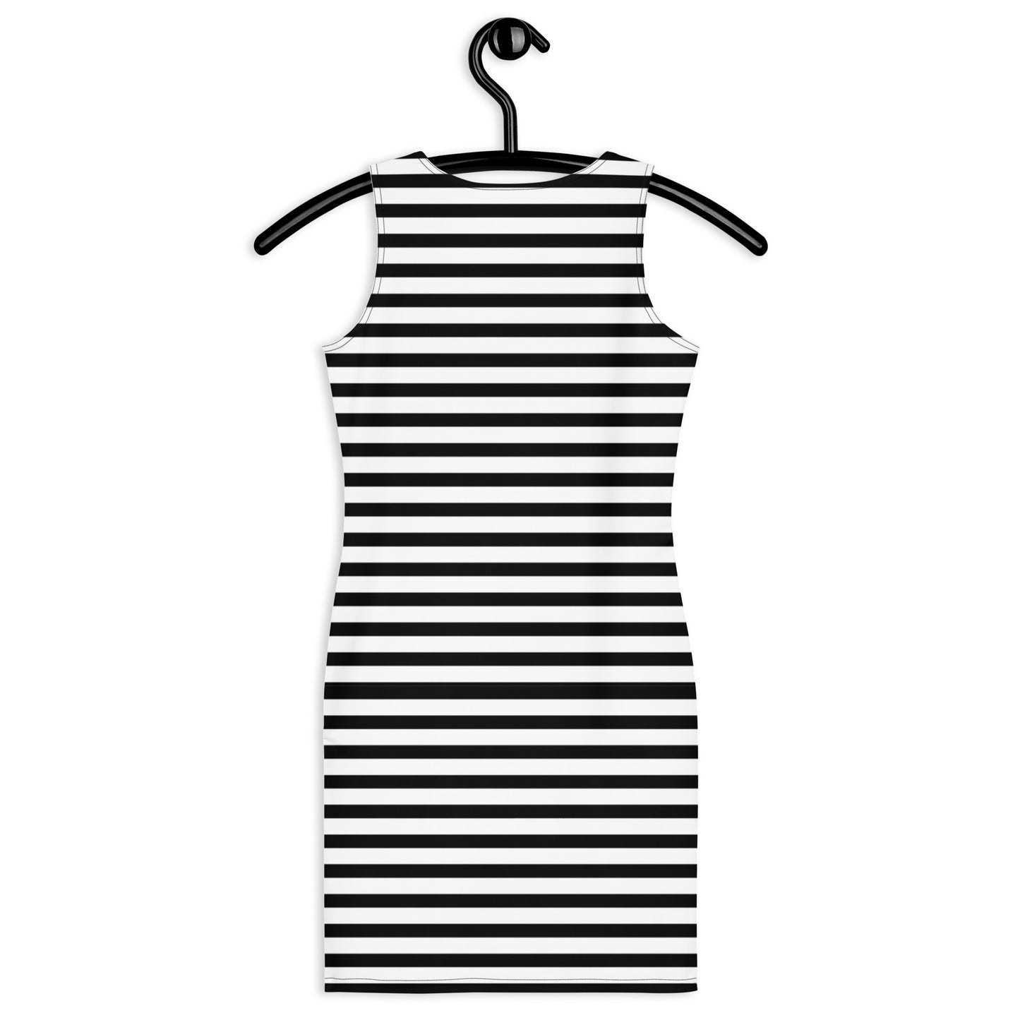 Monochrome Stripe Bodycon Dress