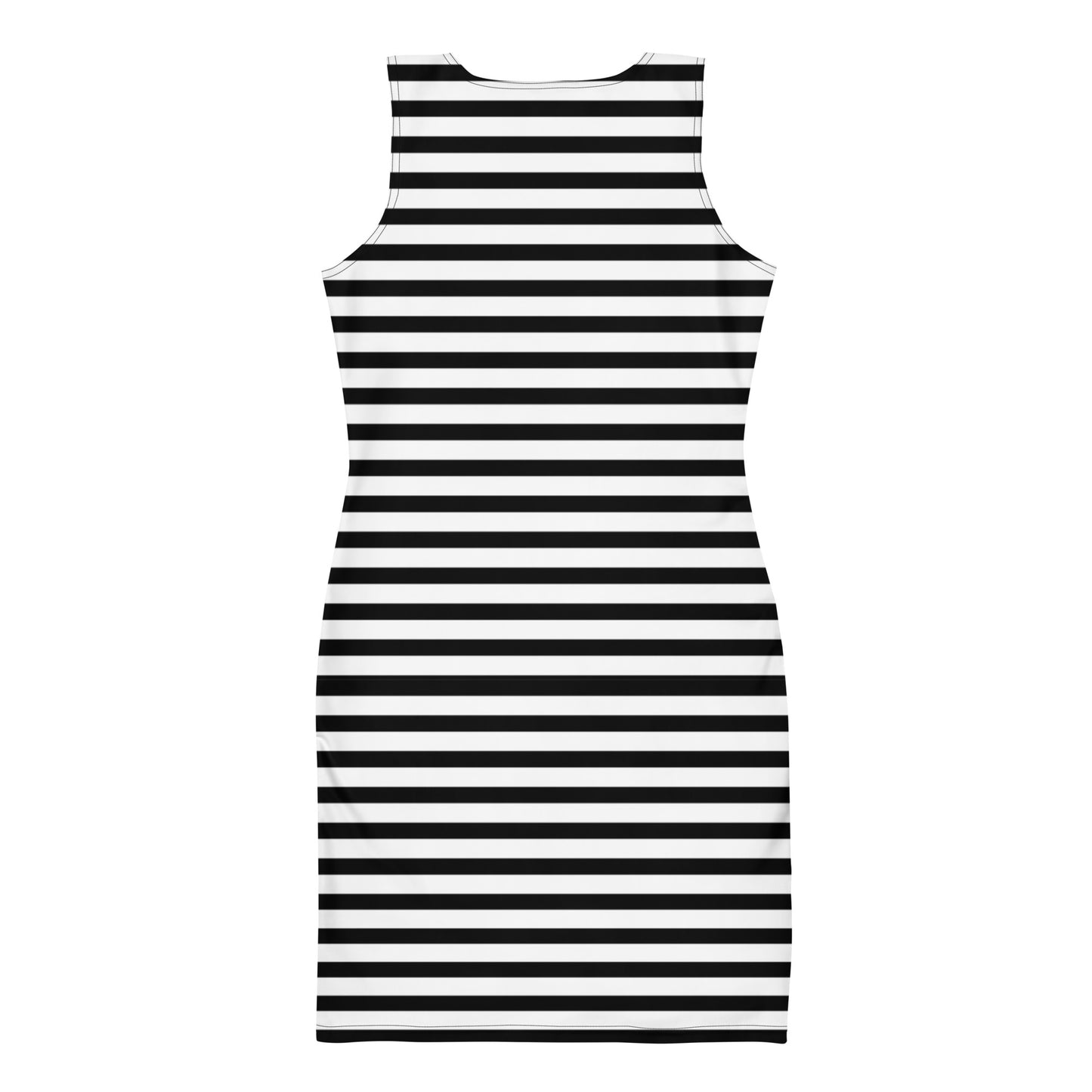 Monochrome Stripe Bodycon Dress